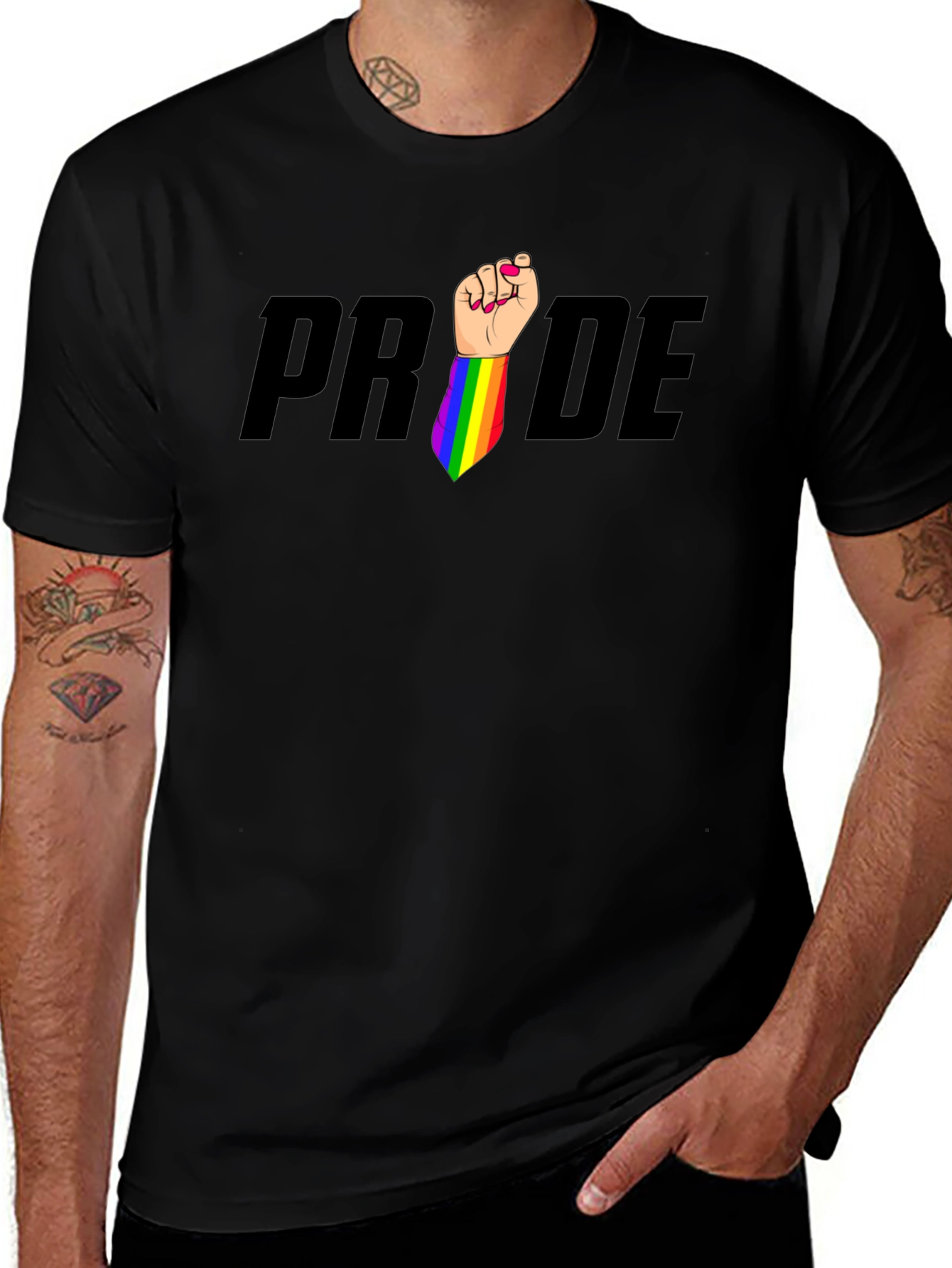 Pride LGBTQ Rainbow Fist T-Shirt