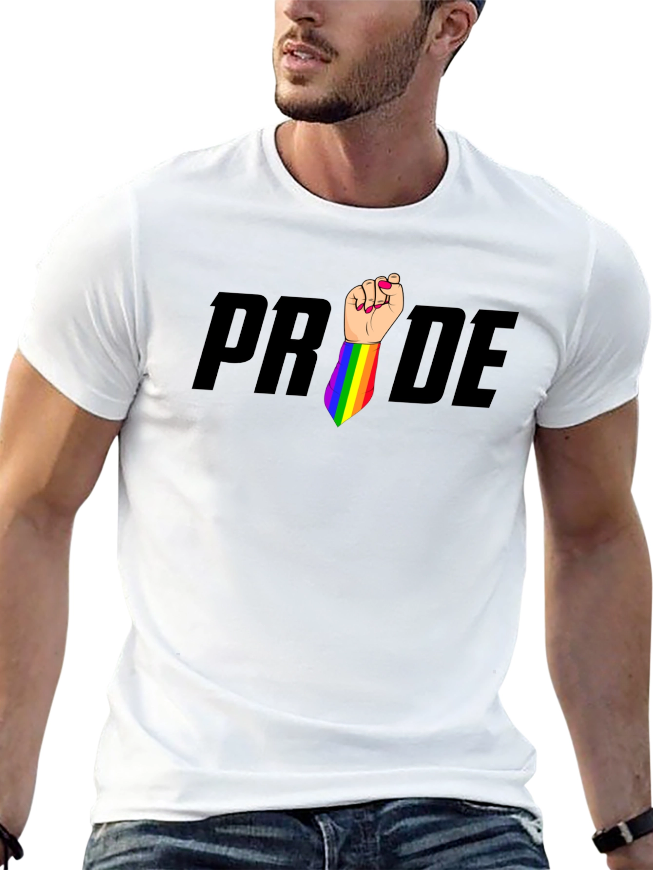 Pride LGBTQ Rainbow Fist T-Shirt