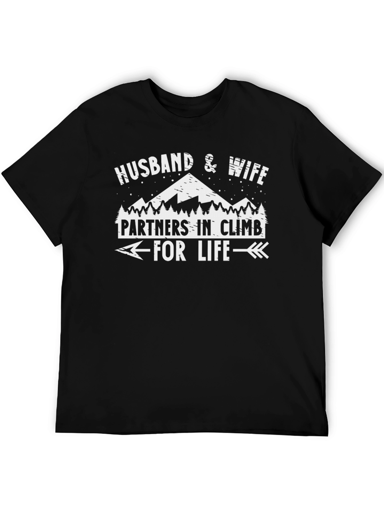 Husband & Wife Partners in Climb T-Shirt