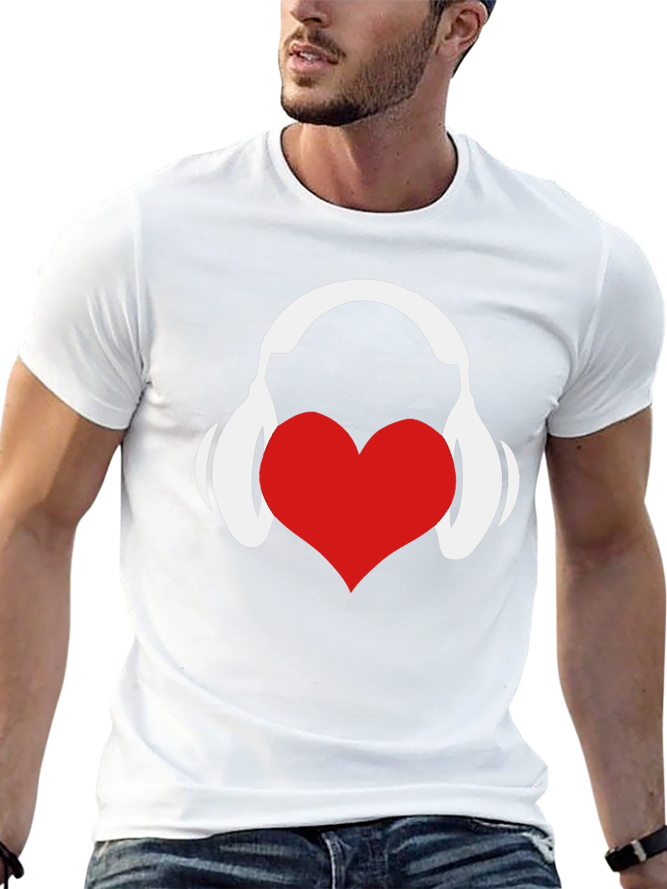 Love Music Graphic Tee - Black Cotton T-Shirt