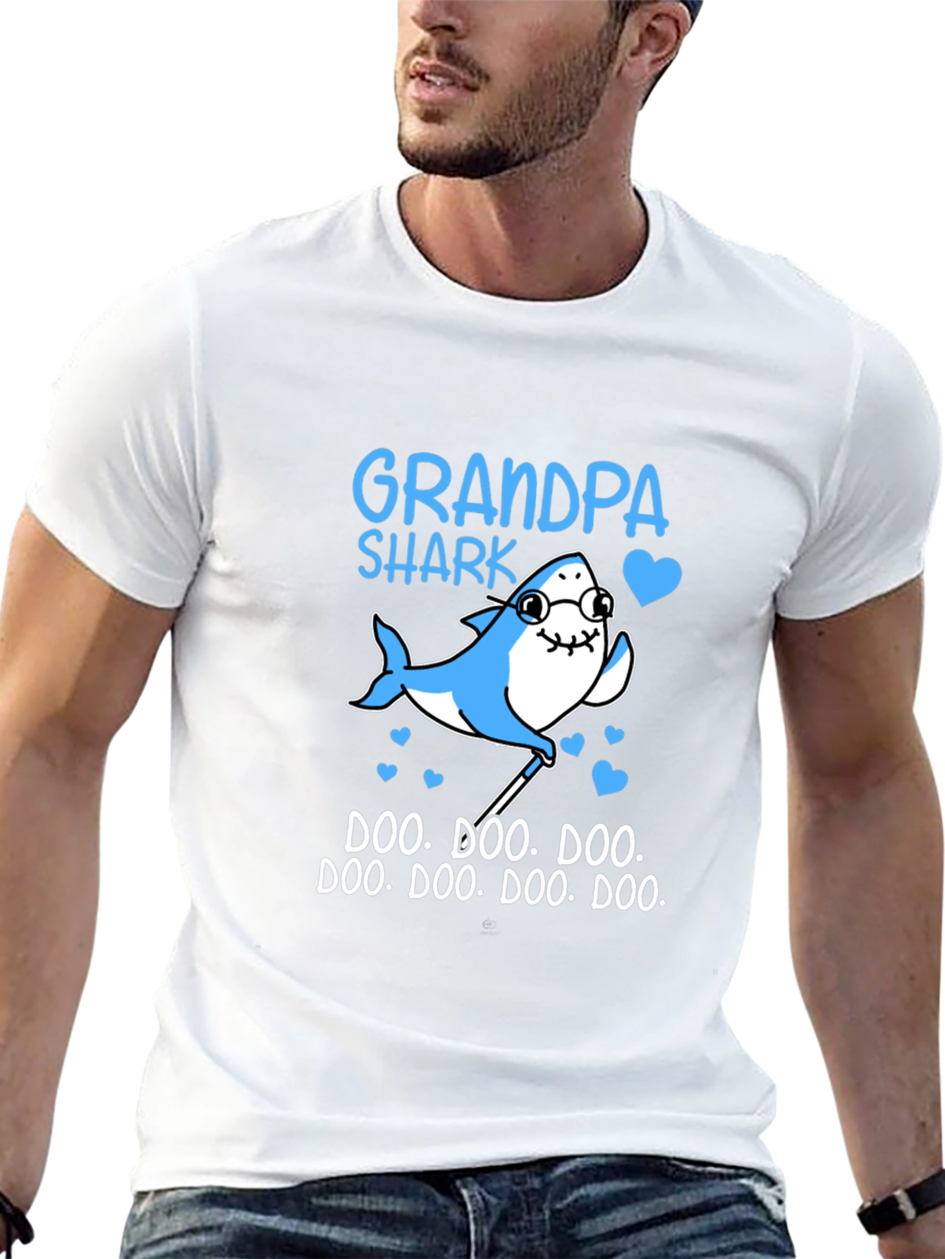 Grandpa Shark Graphic Tee - Doo Doo Doo Shirt