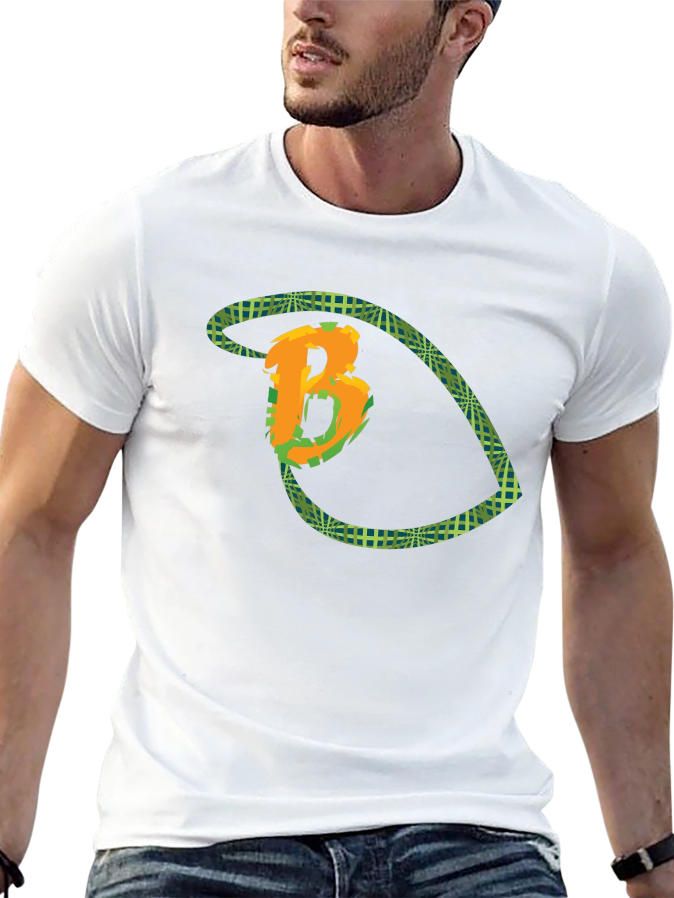 B Logo Graphic Tee - Black