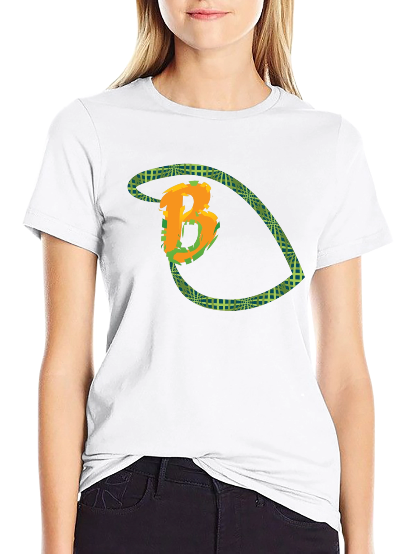B Logo Graphic Tee - Black