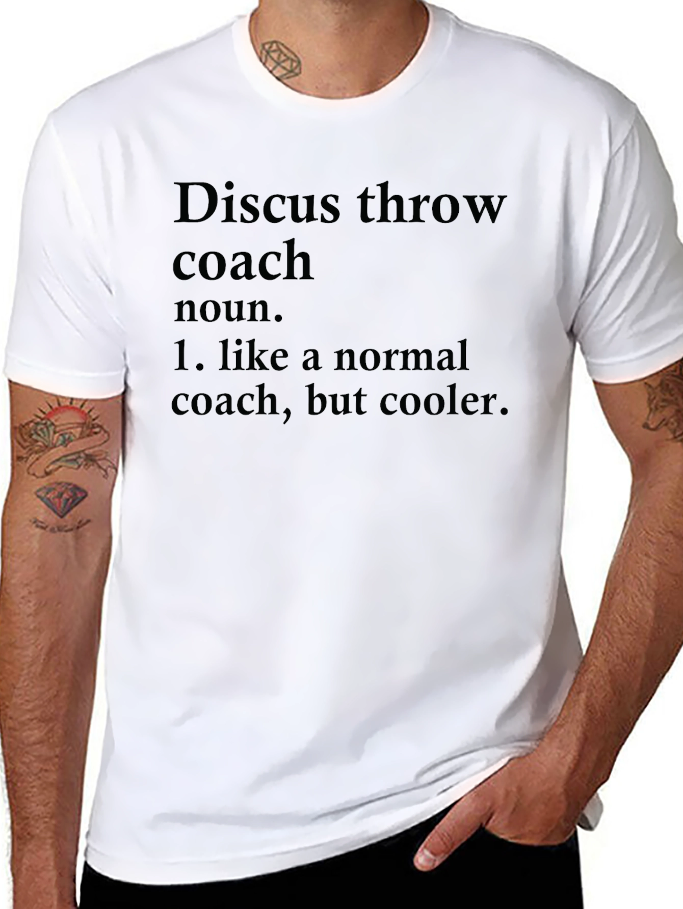 Discus Throw Coach Definition T-Shirt