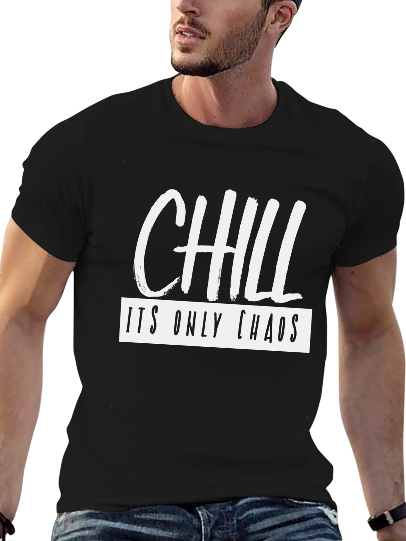 Chill Its Only Chaos T-Shirt - Black