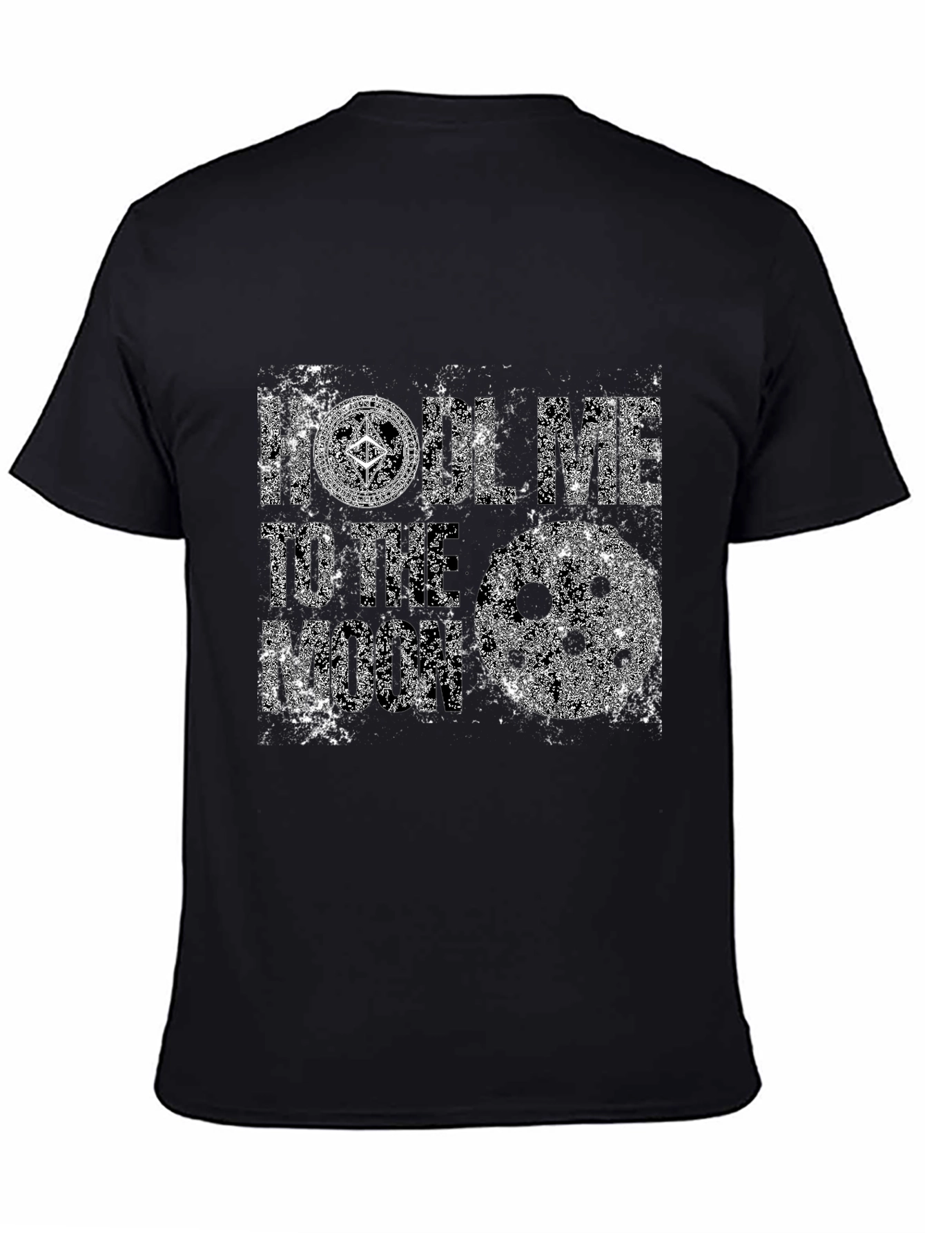 HODL Me to the Moon Black T-Shirt
