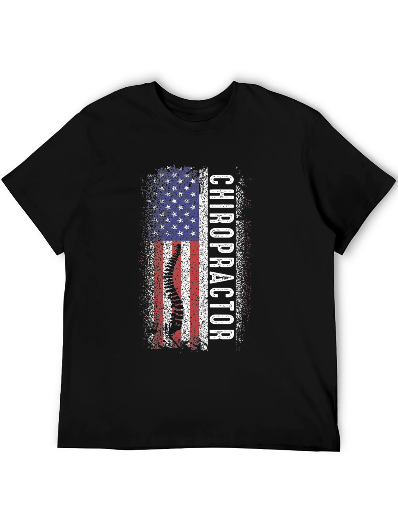 Chiropractor American Flag Graphic Tee
