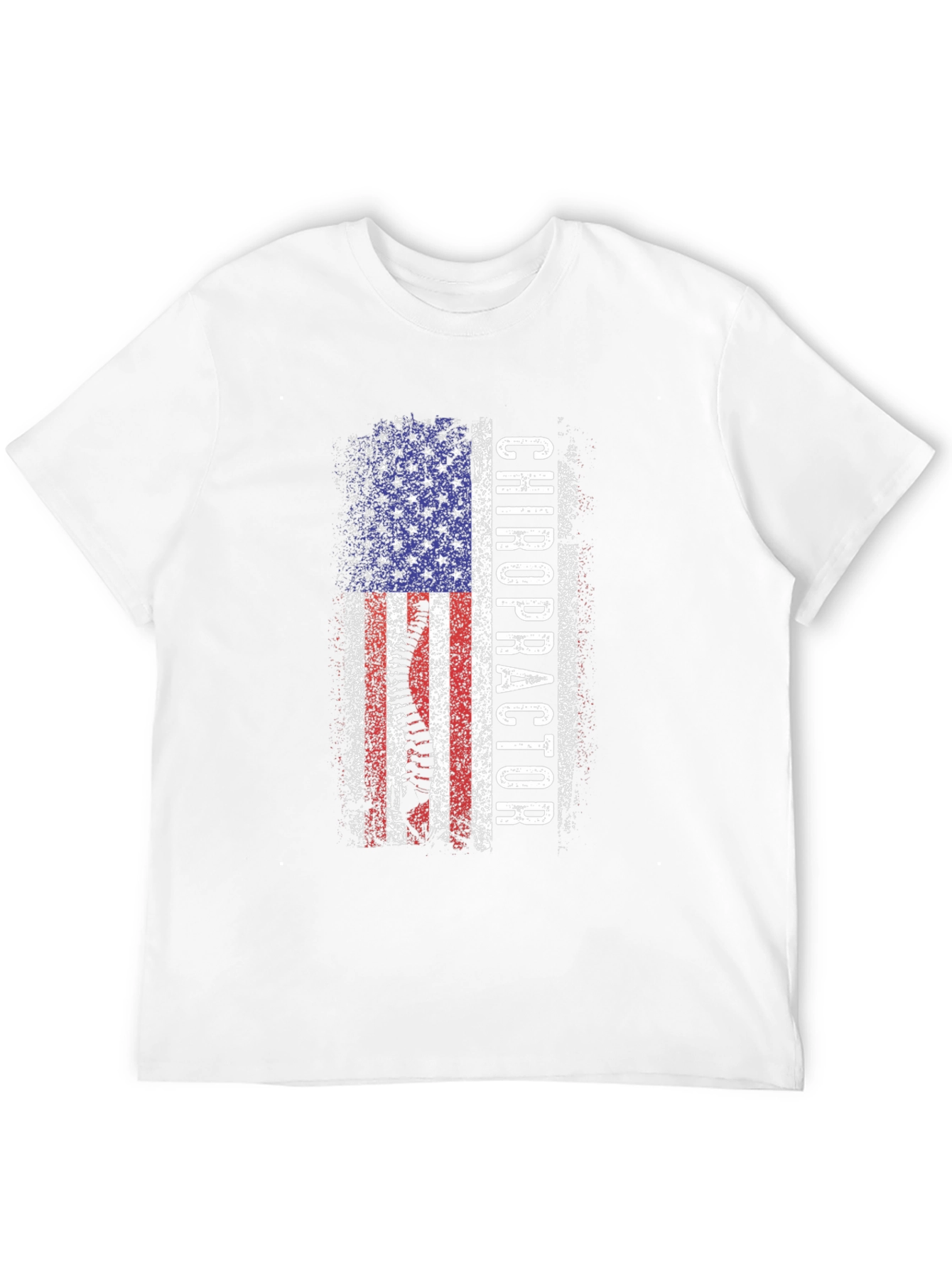 Chiropractor American Flag Graphic Tee