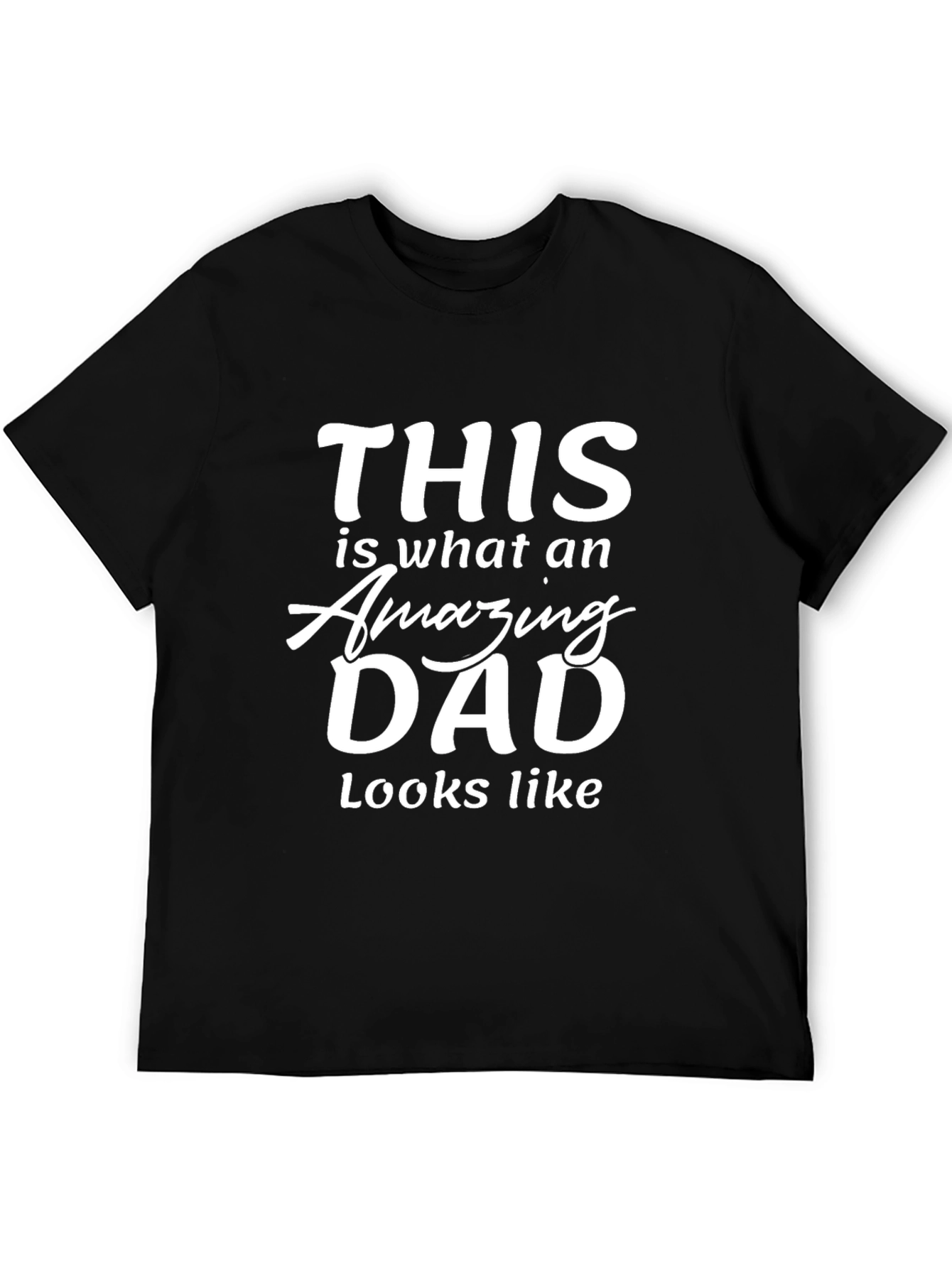 Amazing Dad Graphic Tee - Black