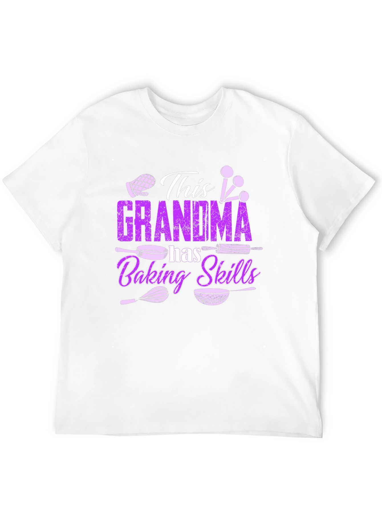 Grandma Baking Skills T-Shirt - Black Cotton