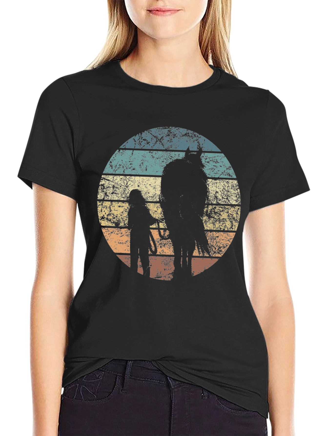 Retro Horse & Rider Graphic Tee