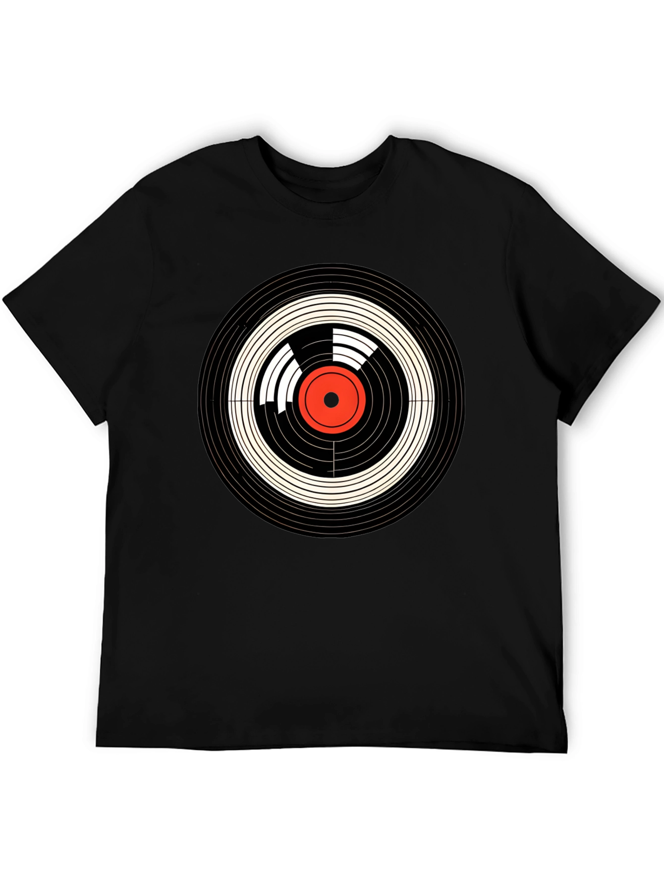 Retro Vinyl Record Target Graphic Tee