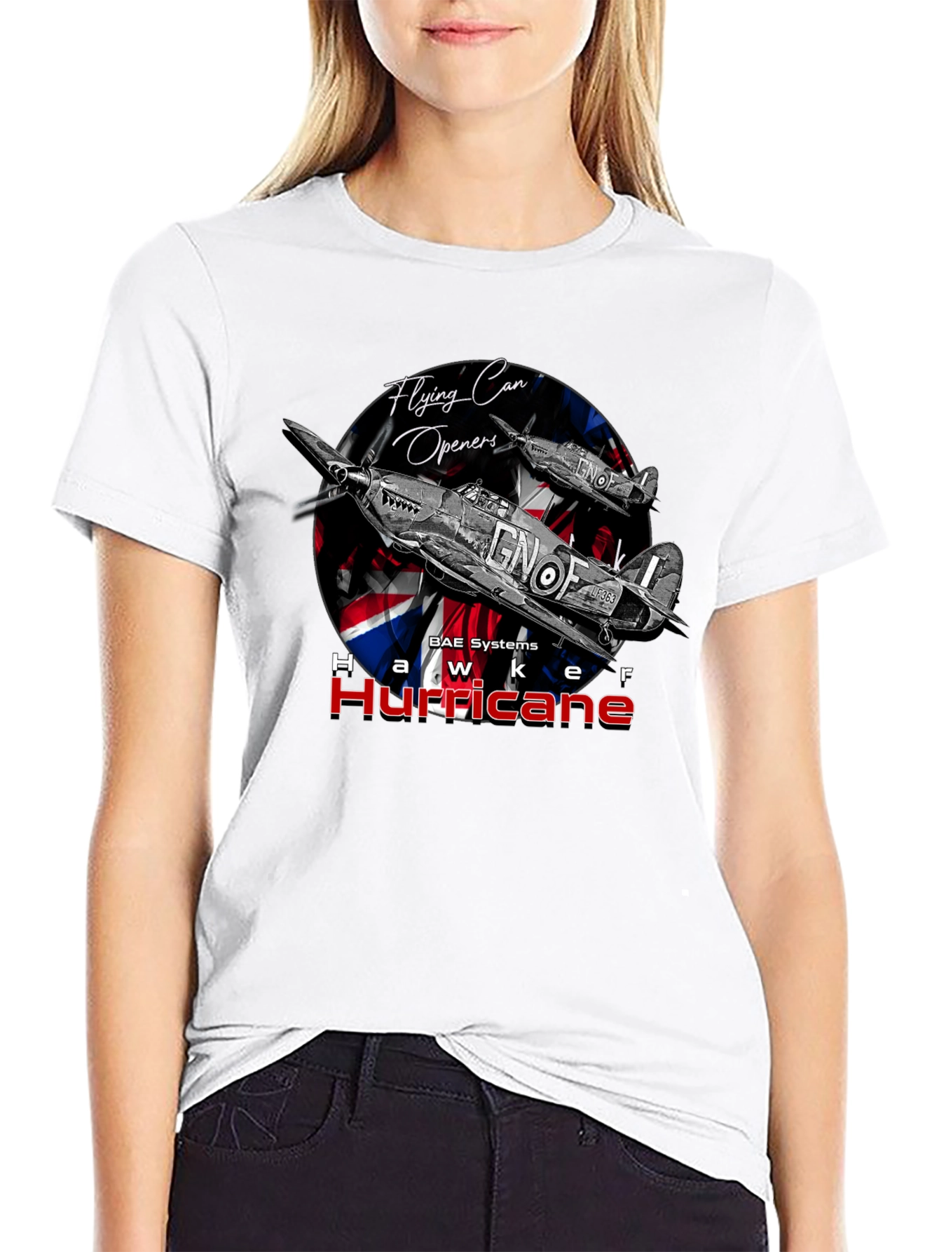 Hawker Hurricane T-Shirt - Flying Can Openers Tee
