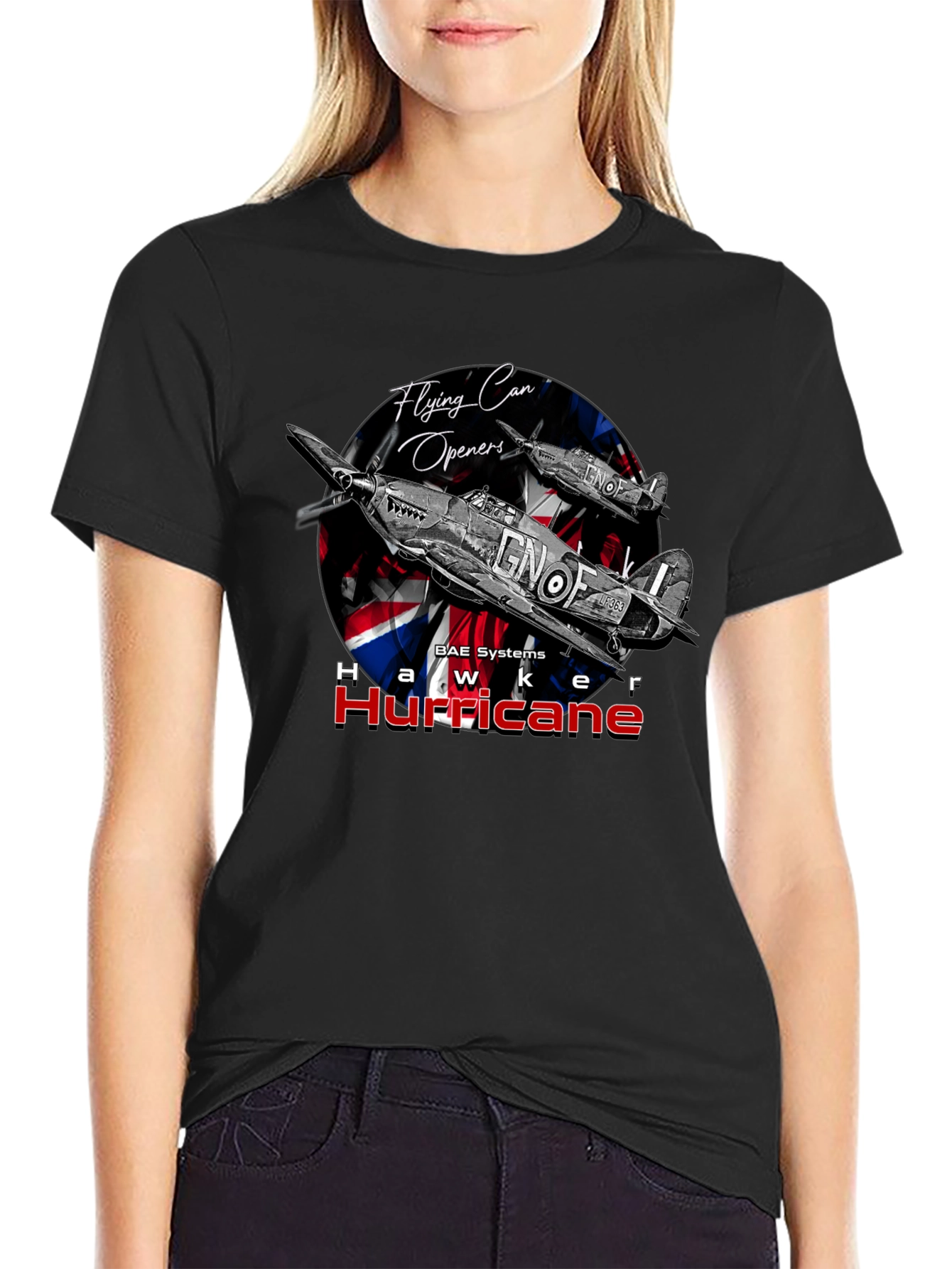 Hawker Hurricane T-Shirt - Flying Can Openers Tee