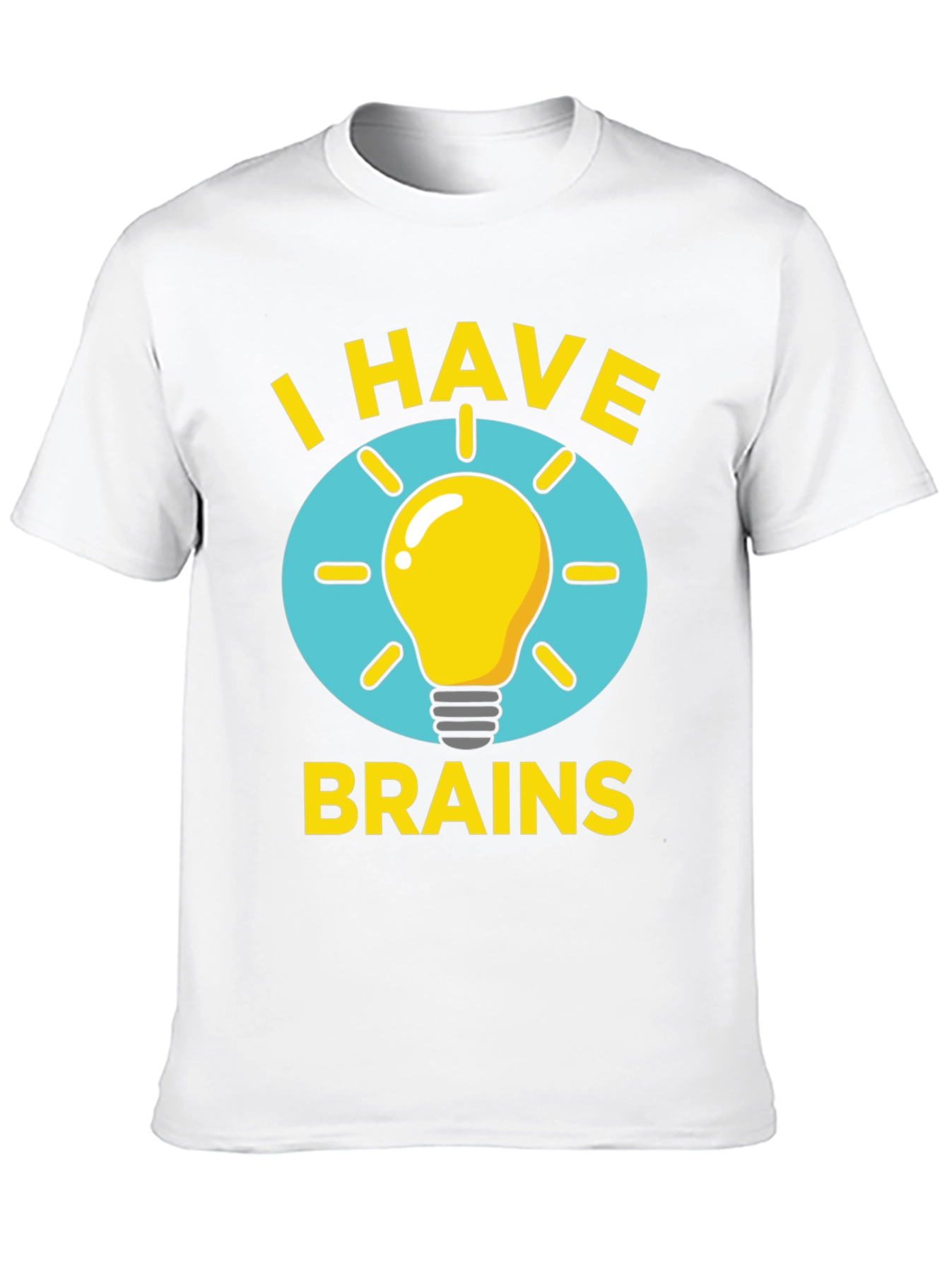 I Have Brains Light Bulb Graphic Tee
