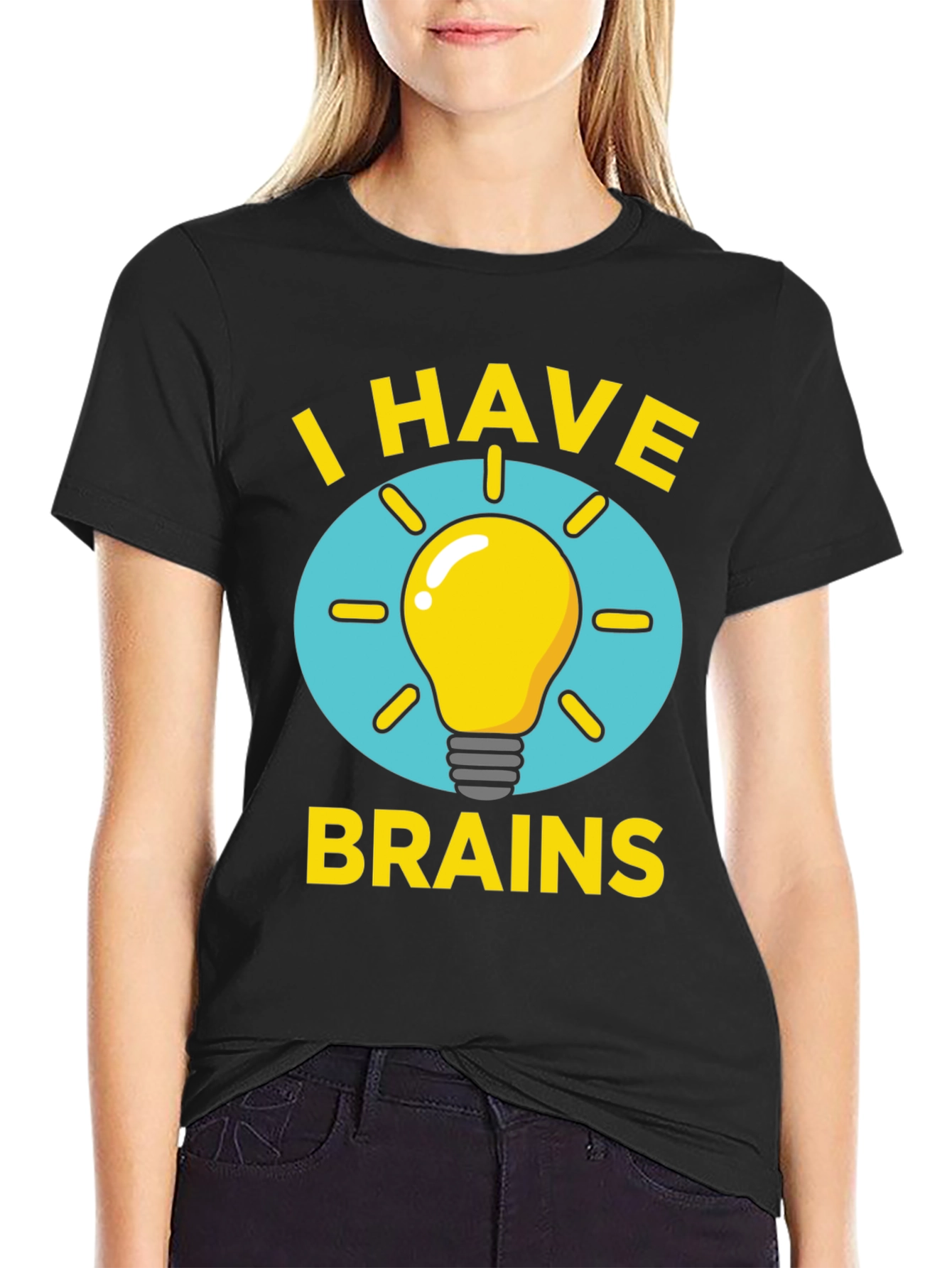 I Have Brains Light Bulb Graphic Tee