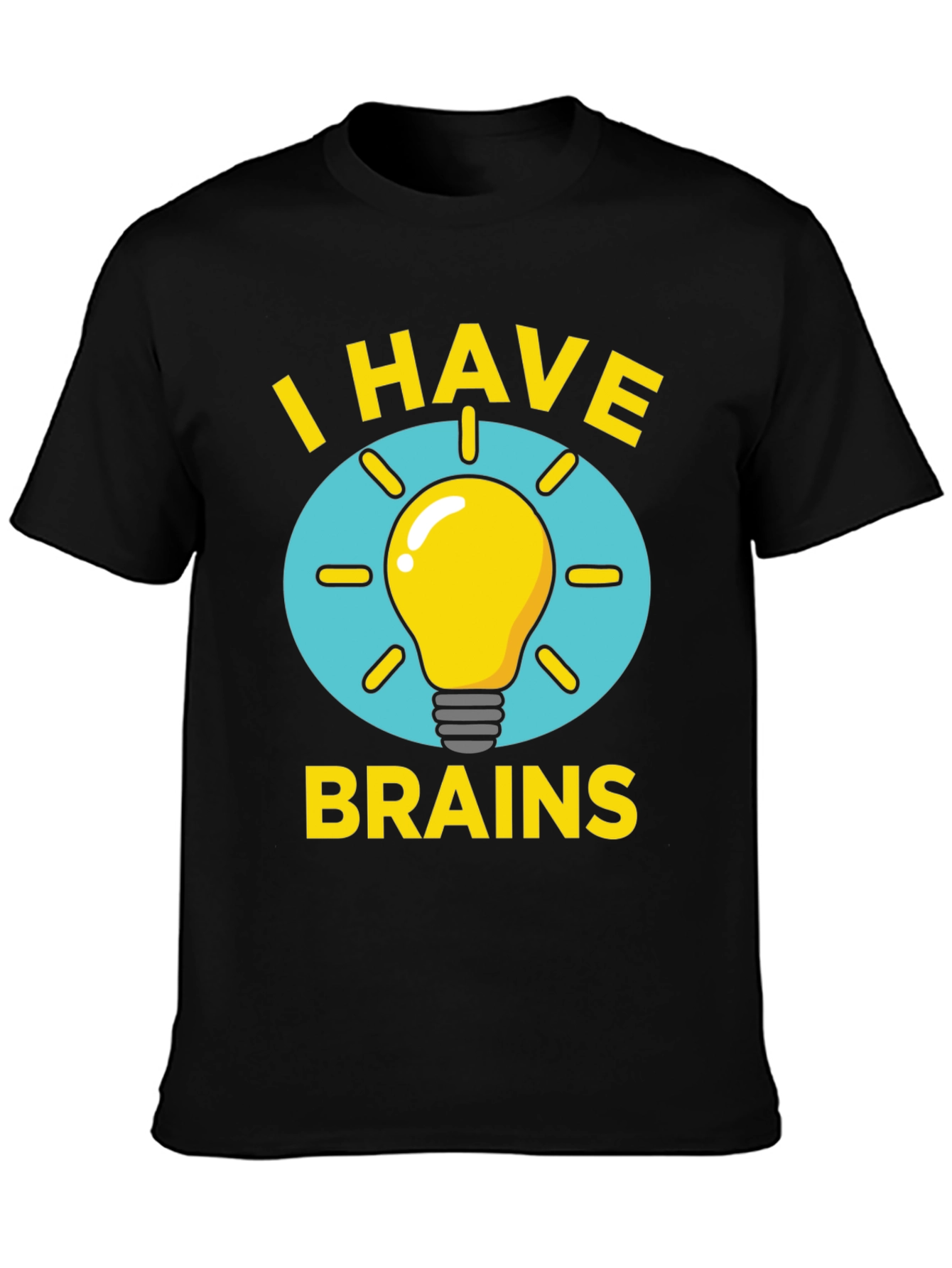 I Have Brains Light Bulb Graphic Tee