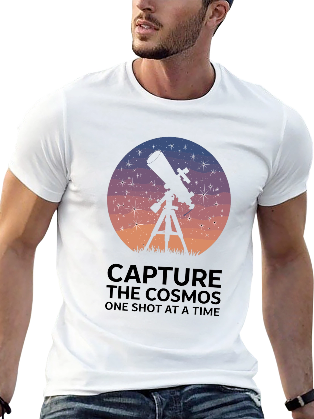 Capture the Cosmos Telescope Graphic T-Shirt