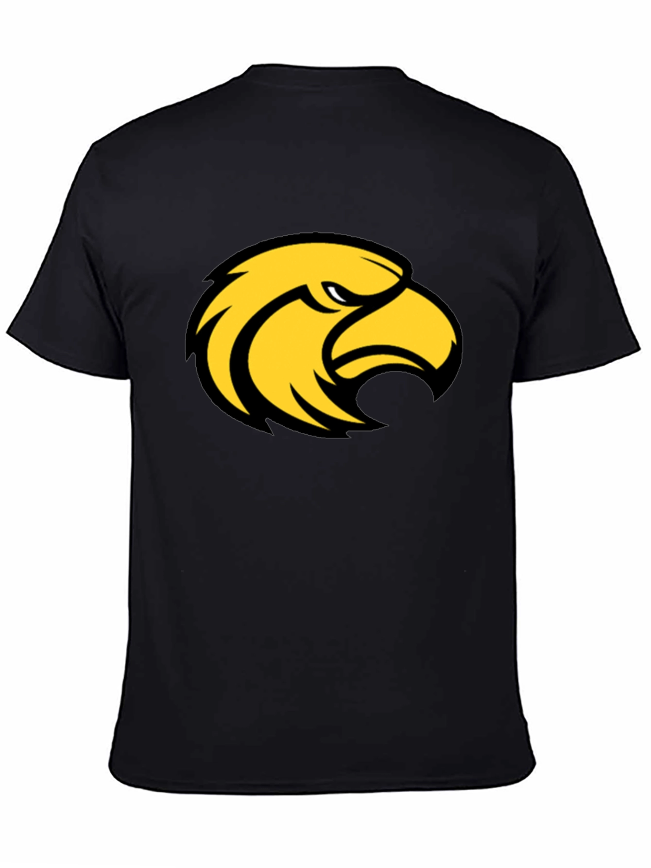 Black T-Shirt with Eagle Graphic