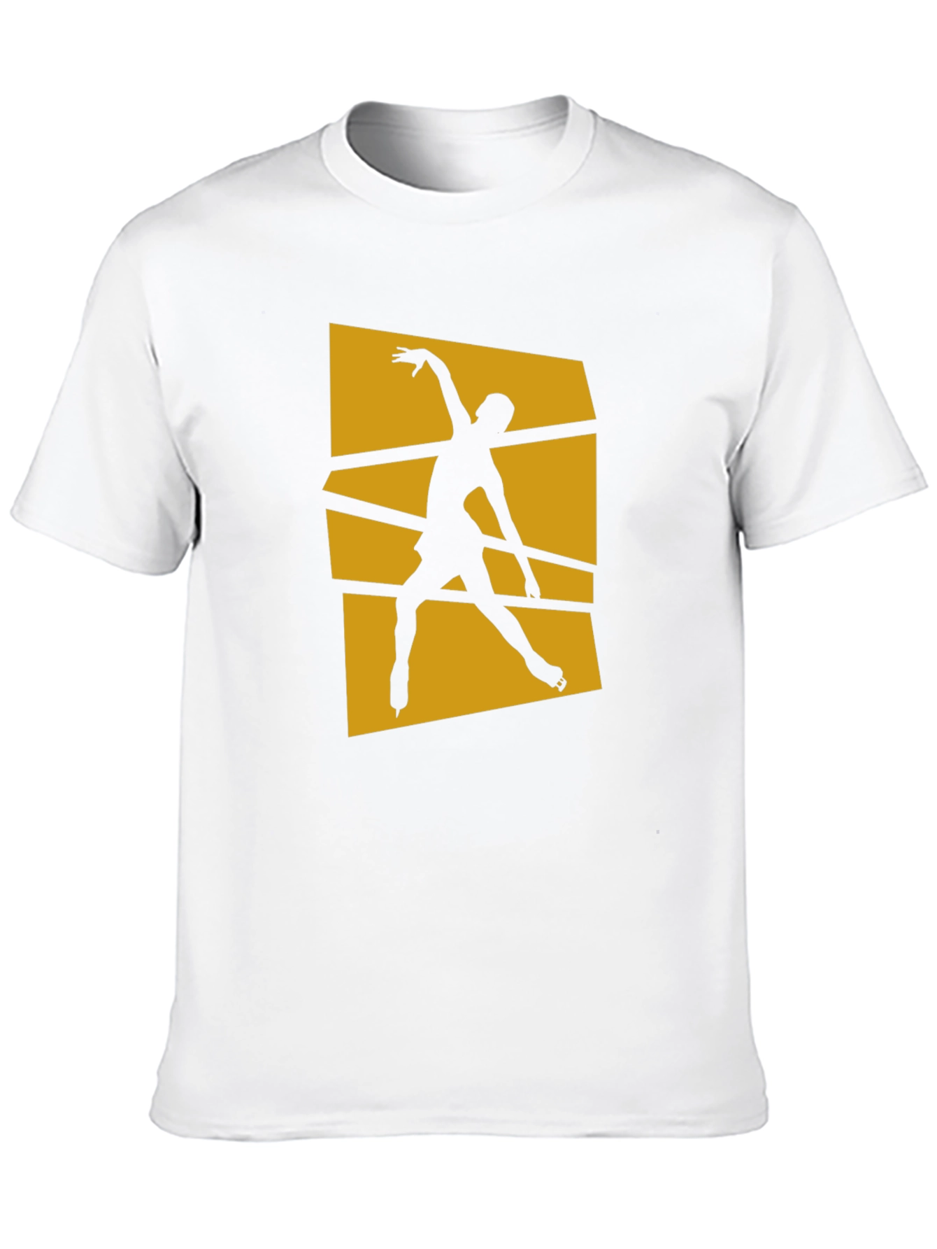 Figure Skating Graphic Tee - Stylish Black Cotton Shirt