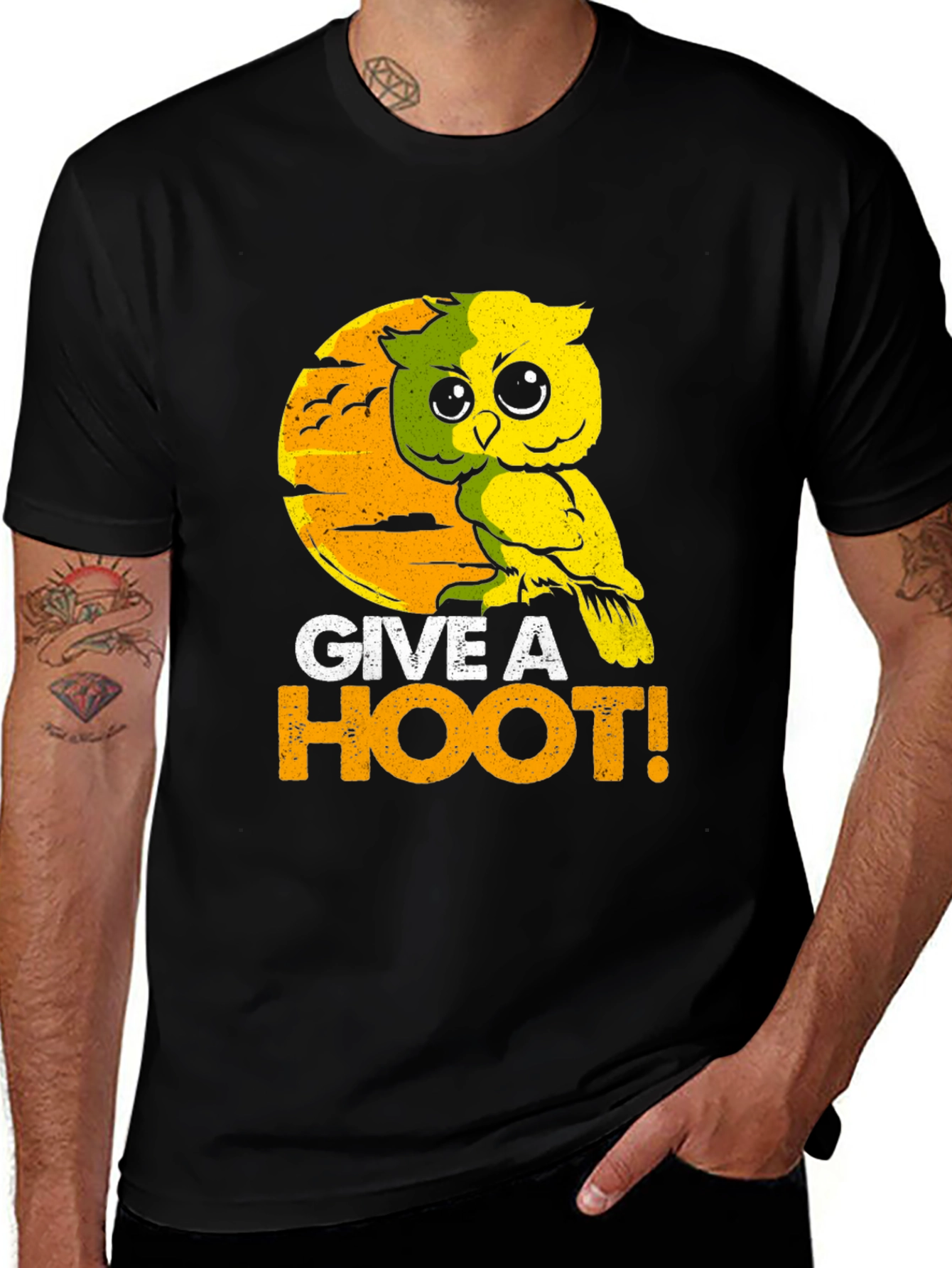 Give a Hoot T-Shirt - Owl Graphic Tee