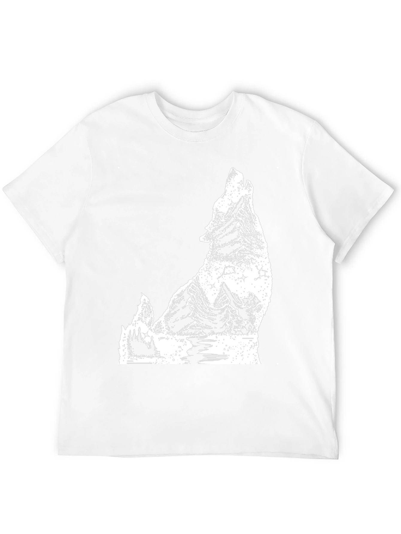 Wolf Graphic T-Shirt - Mens Black Tee