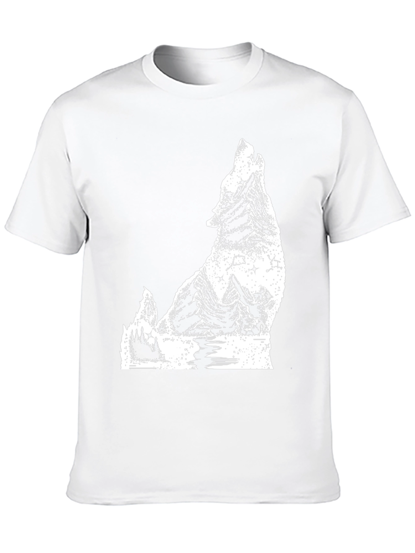 Wolf Graphic T-Shirt - Mens Black Tee