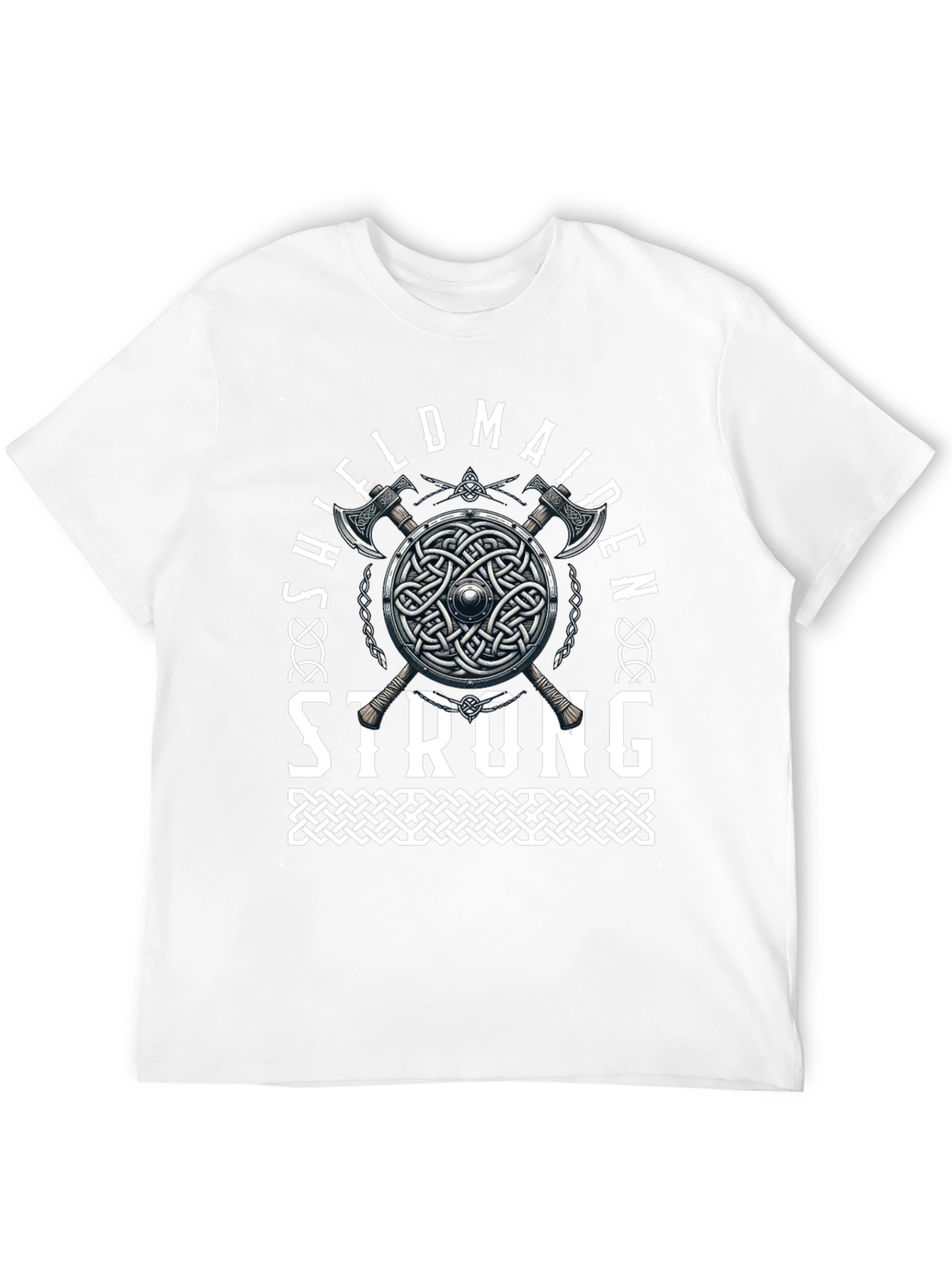 Shieldmaiden Strong Graphic Tee Viking Warrior T-Shirt