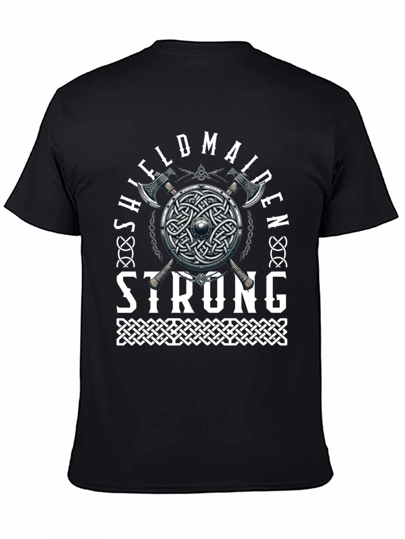 Shieldmaiden Strong Graphic Tee Viking Warrior T-Shirt