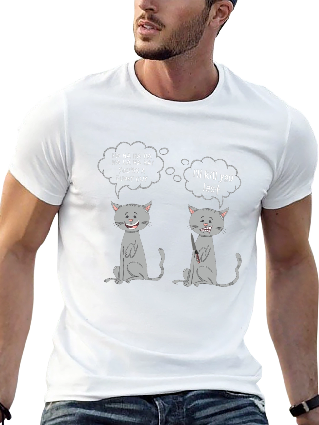 Funny Cat T-Shirt: Comedy & Revenge Humor Tee