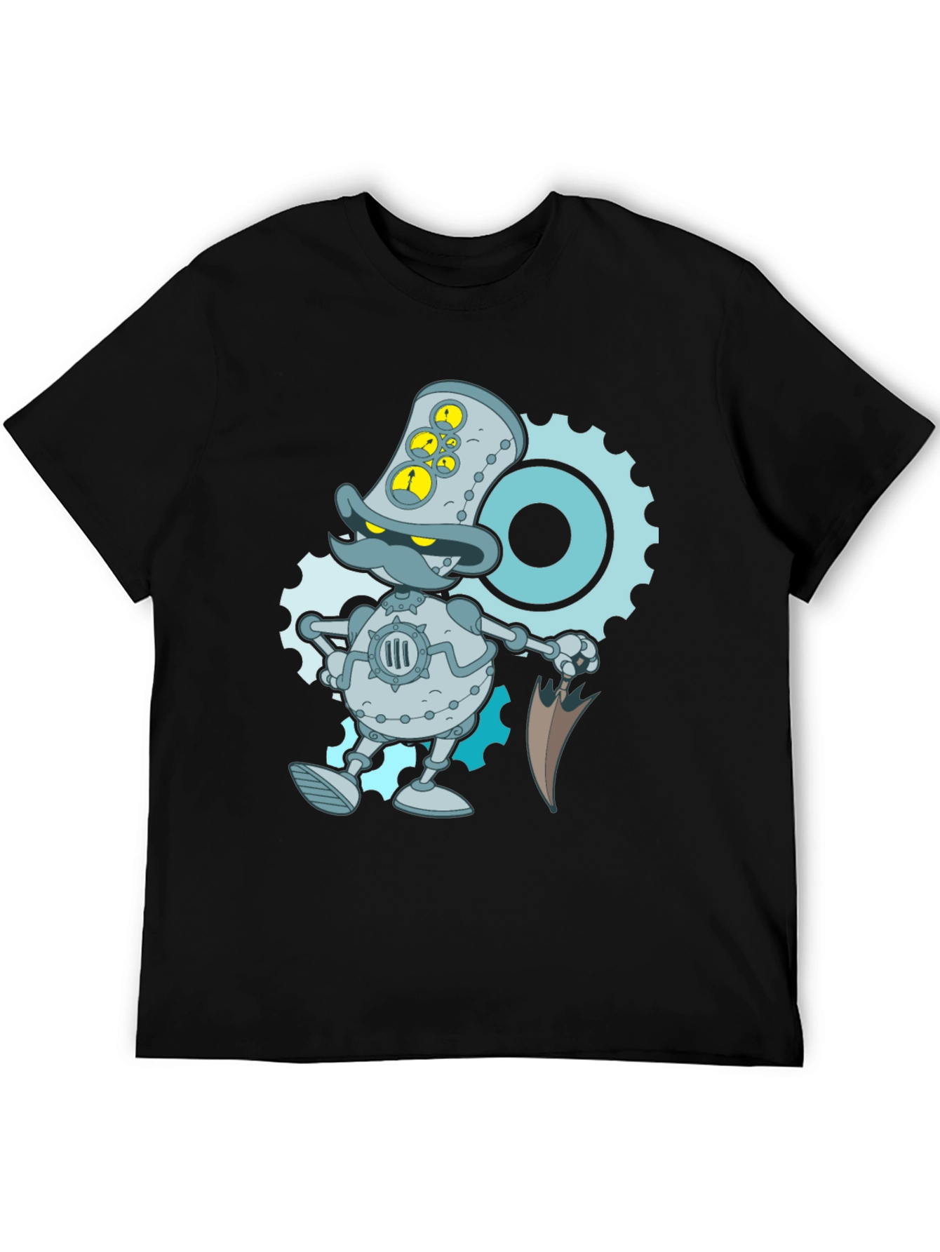 Steampunk Duck Robot Graphic T-Shirt