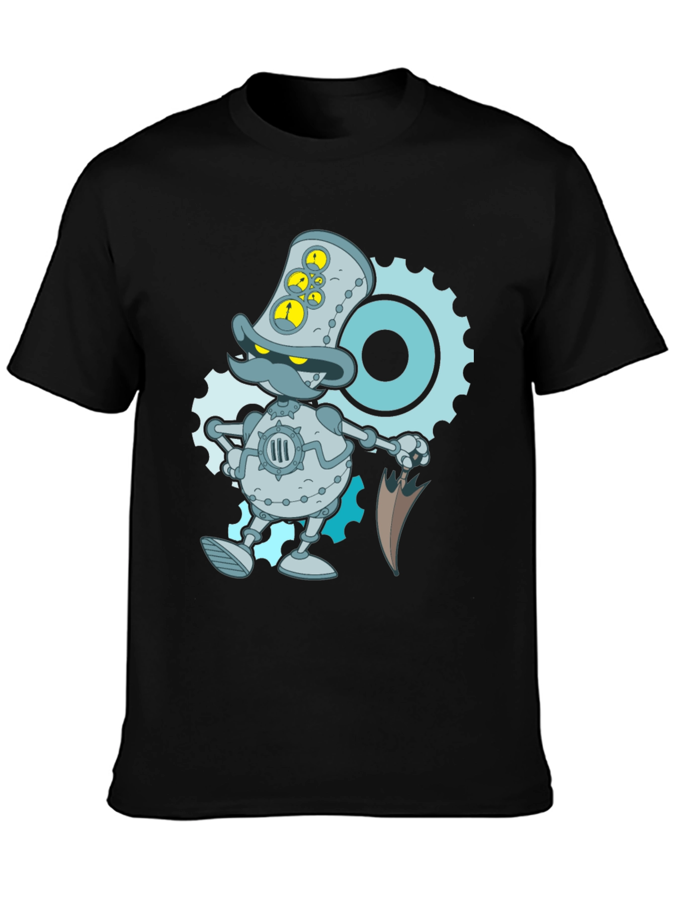 Steampunk Duck Robot Graphic T-Shirt