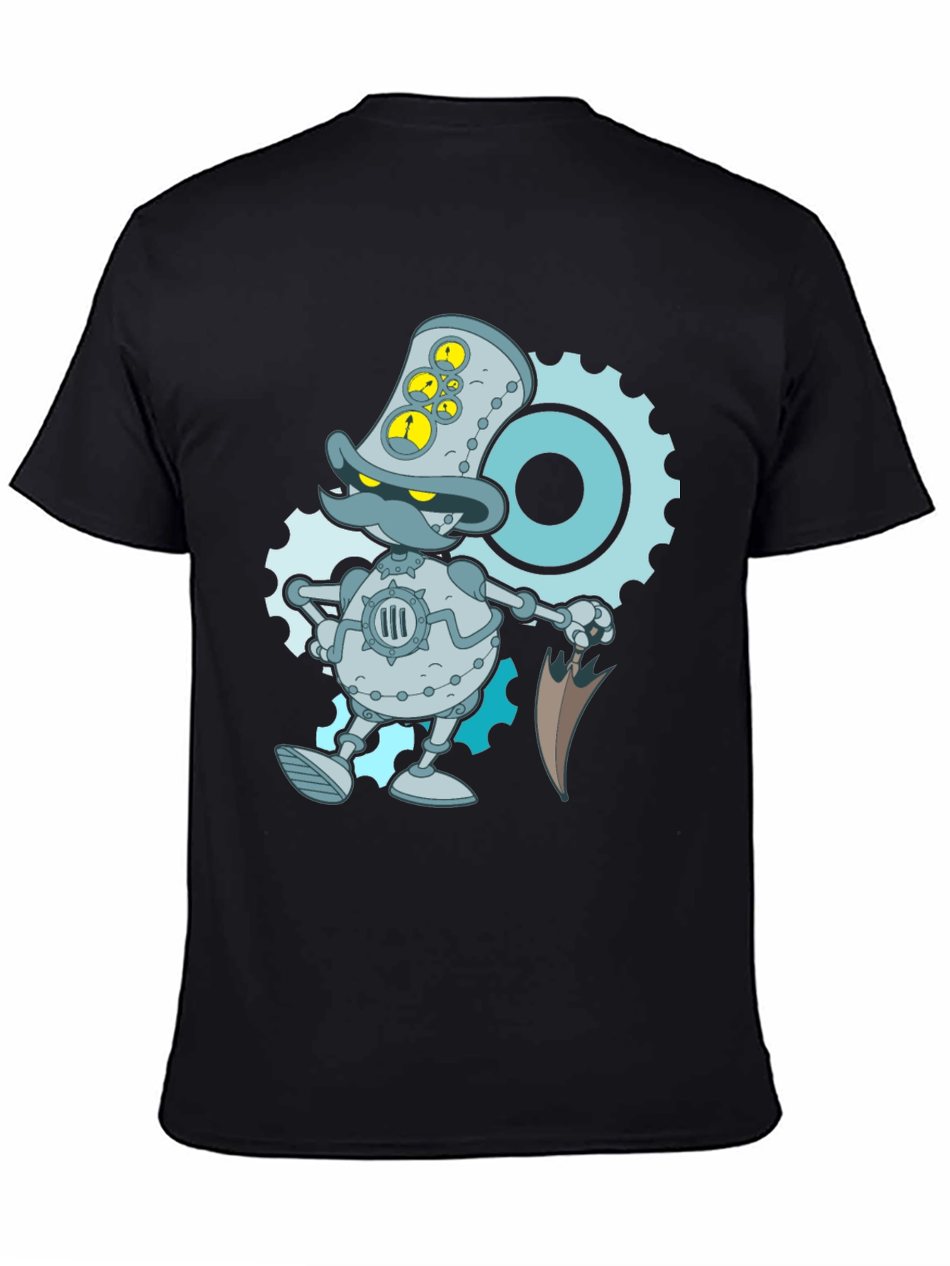 Steampunk Duck Robot Graphic T-Shirt