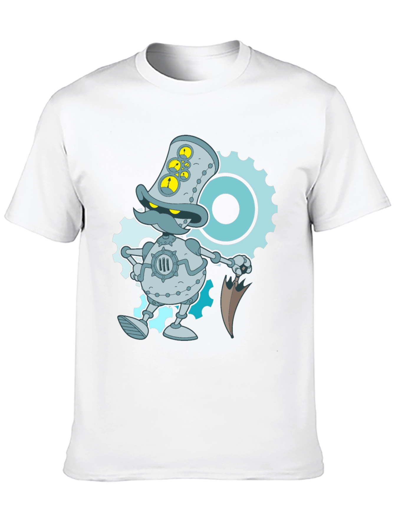 Steampunk Duck Robot Graphic T-Shirt