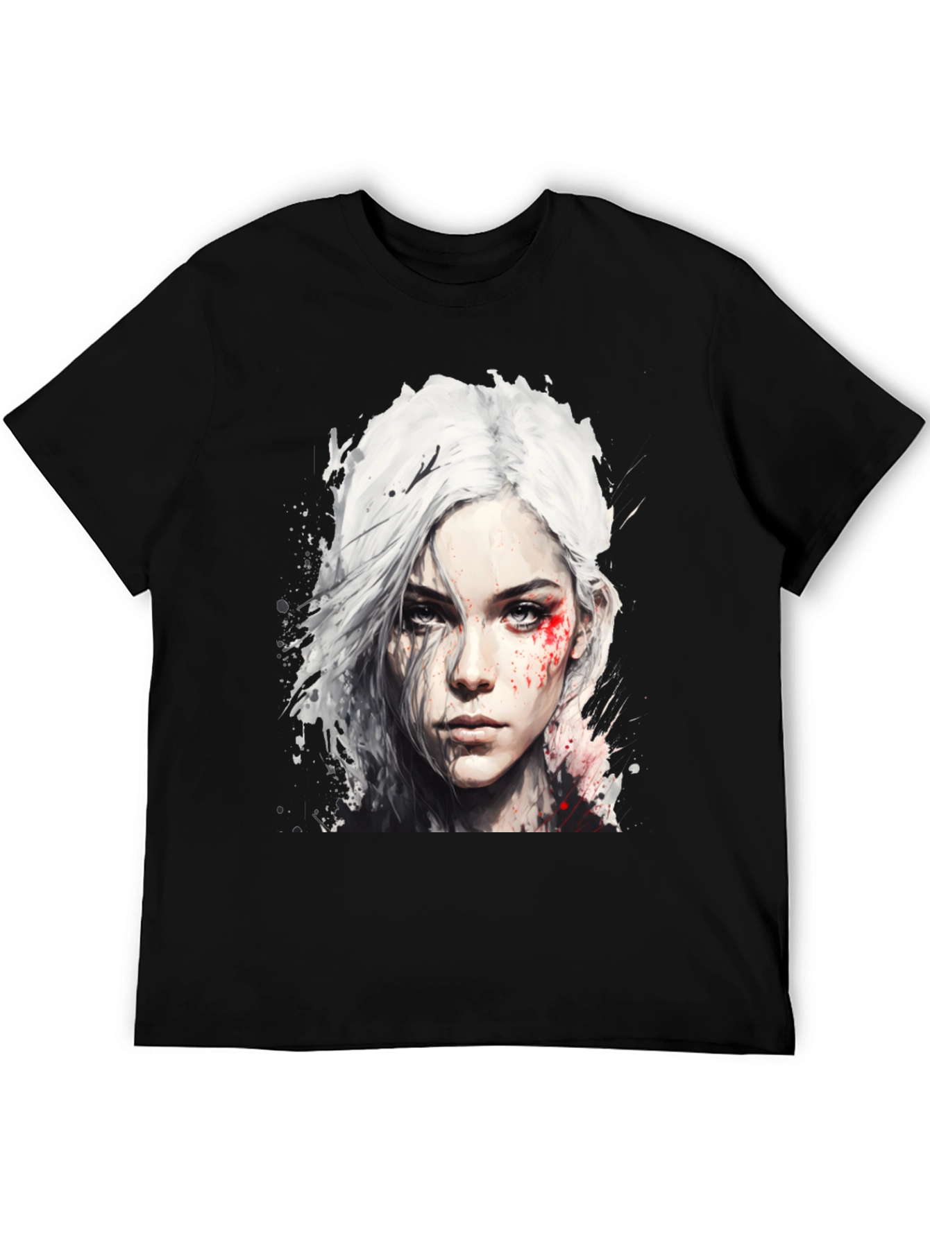 Witcher Ciri Graphic Tee - Mens Black T-Shirt