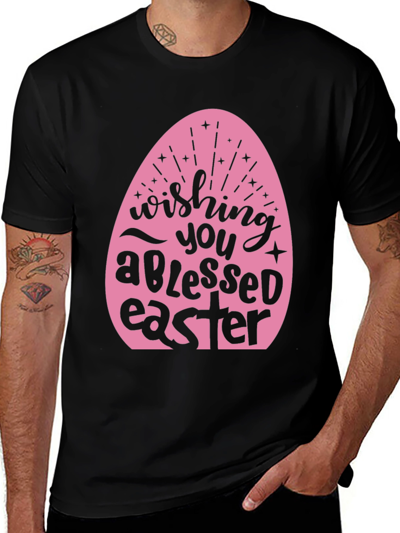 Blessed Easter T-Shirt: Cute Easter Egg Design