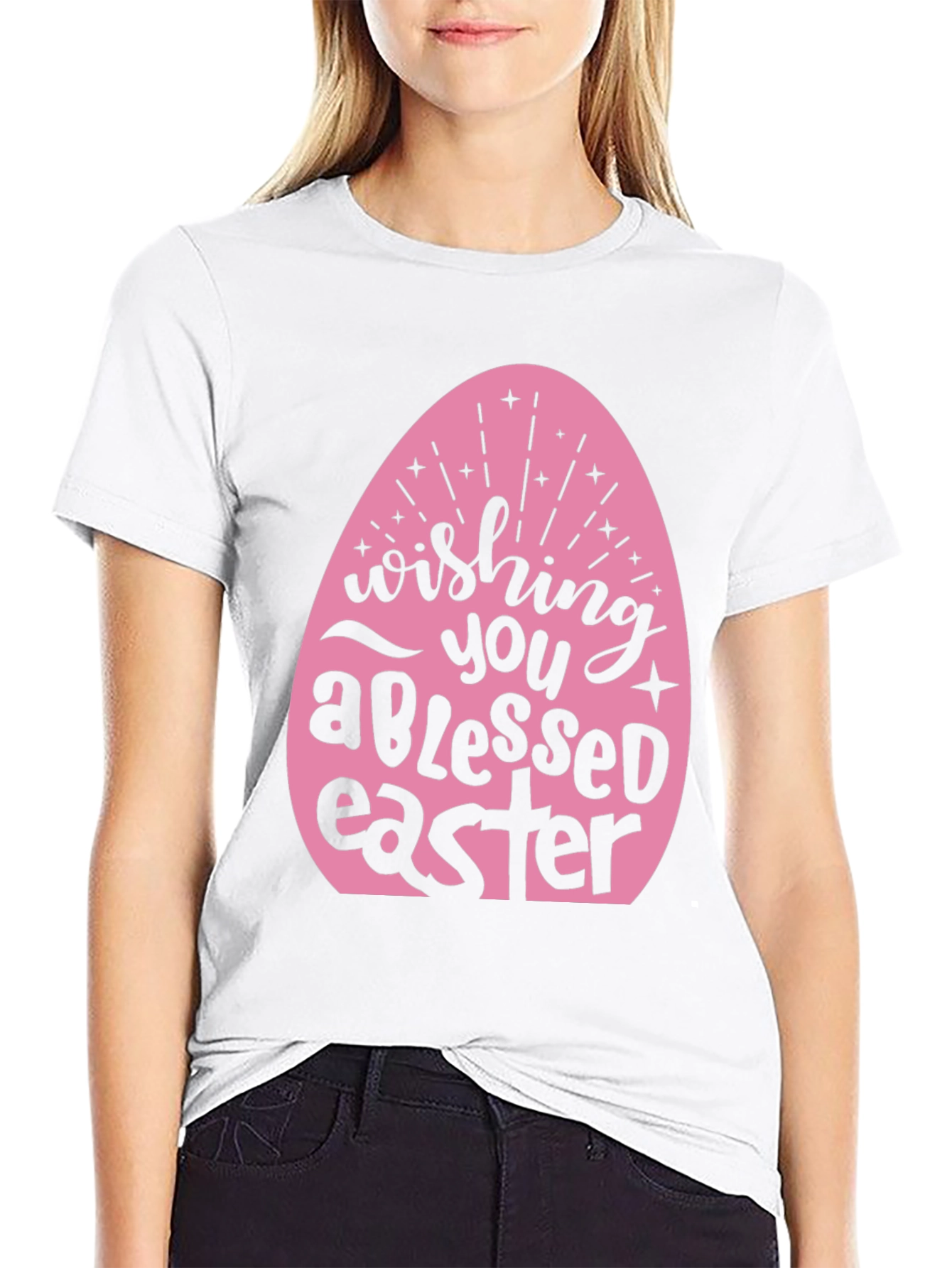 Blessed Easter T-Shirt: Cute Easter Egg Design