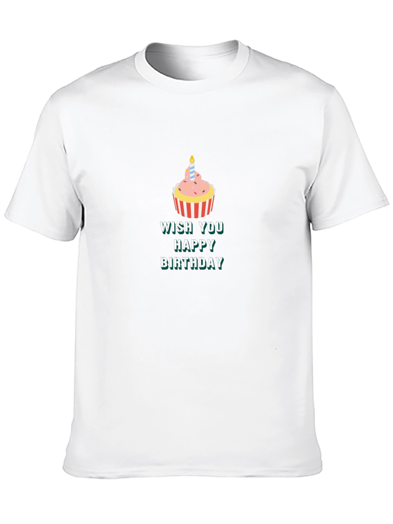 Birthday Cupcake T-Shirt - Wish You Happy Birthday