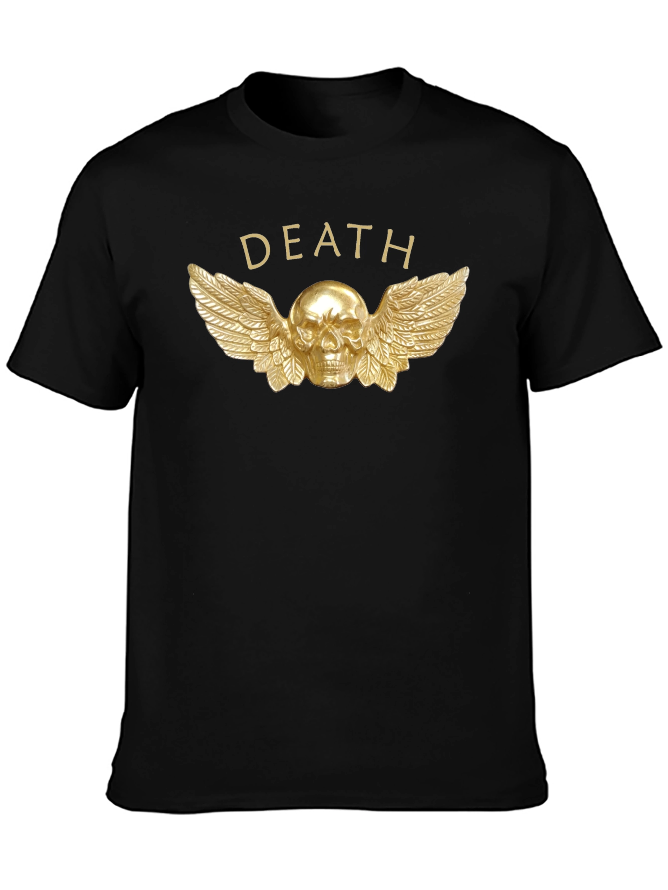 Death Skull Wings Graphic T-Shirt