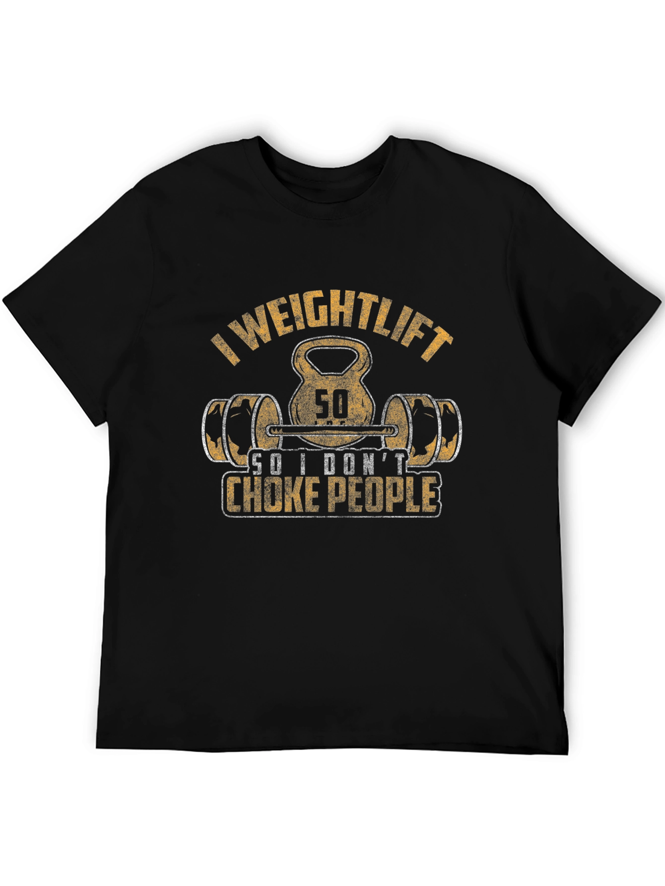 I Weightlift So I Dont Choke People Funny T-Shirt