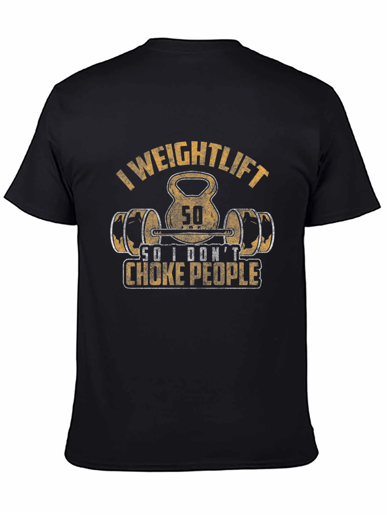 I Weightlift So I Dont Choke People Funny T-Shirt