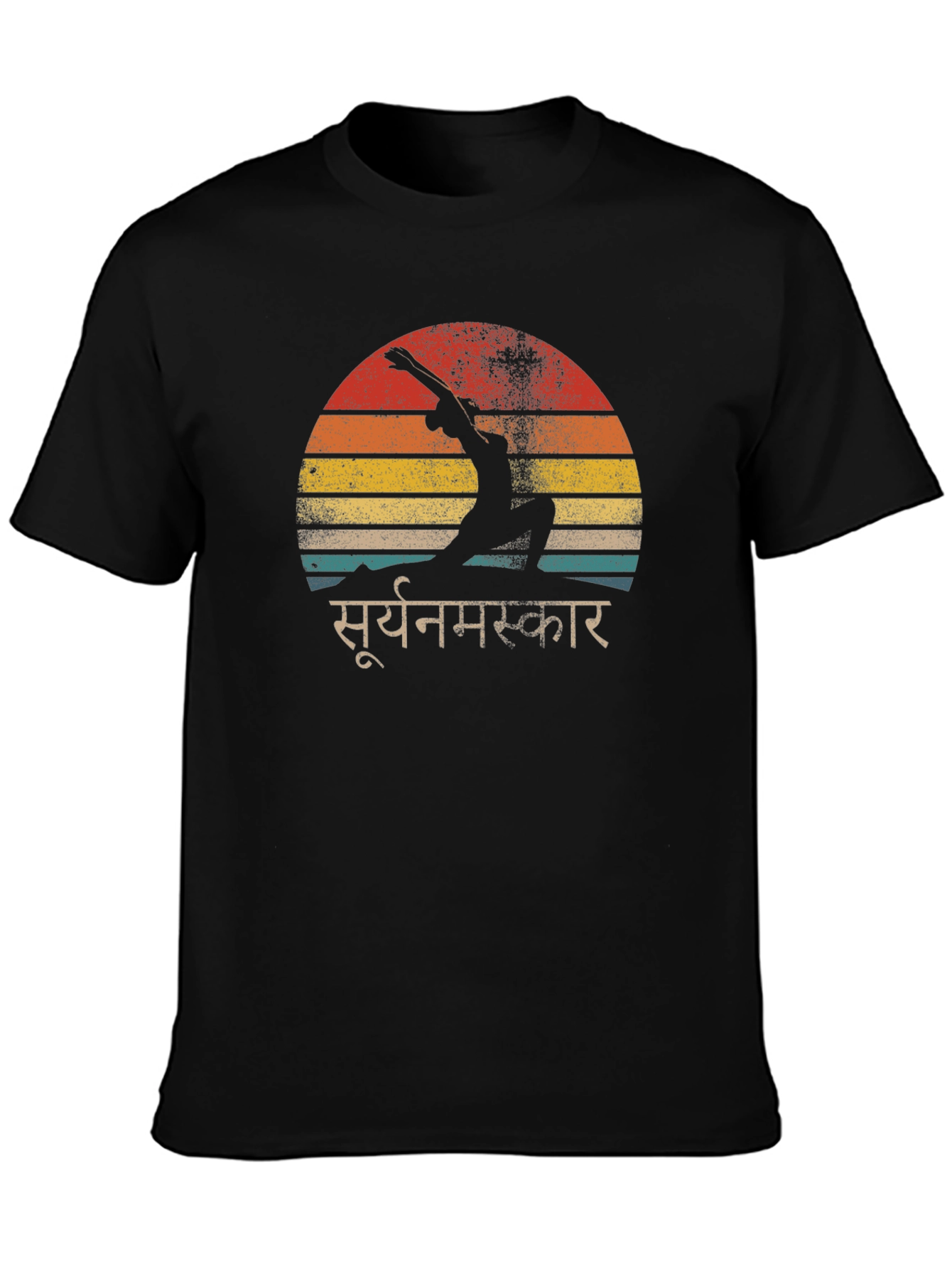 Yoga Sun Salutation Graphic T-Shirt