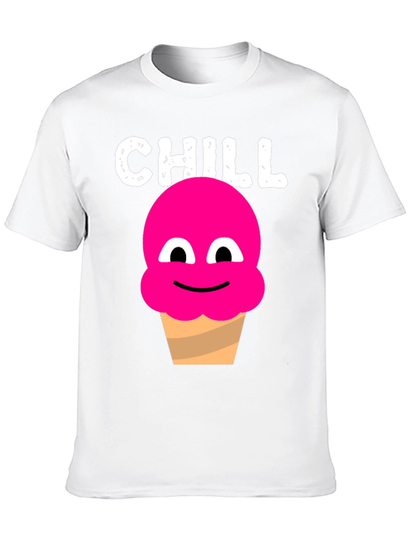 Chill Ice Cream Graphic Tee - Novelty T-Shirt