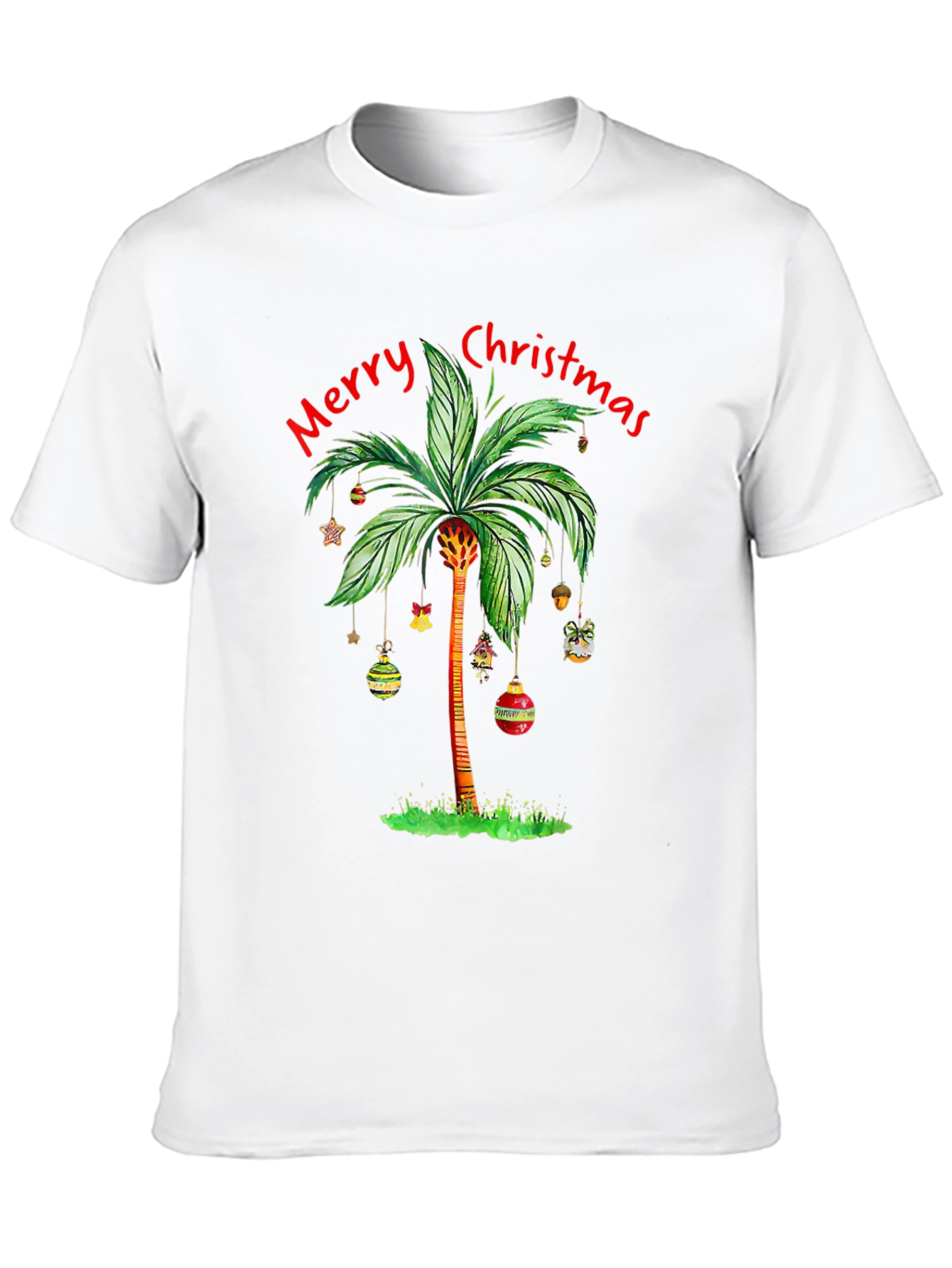 Tropical Christmas Palm Tree T-Shirt