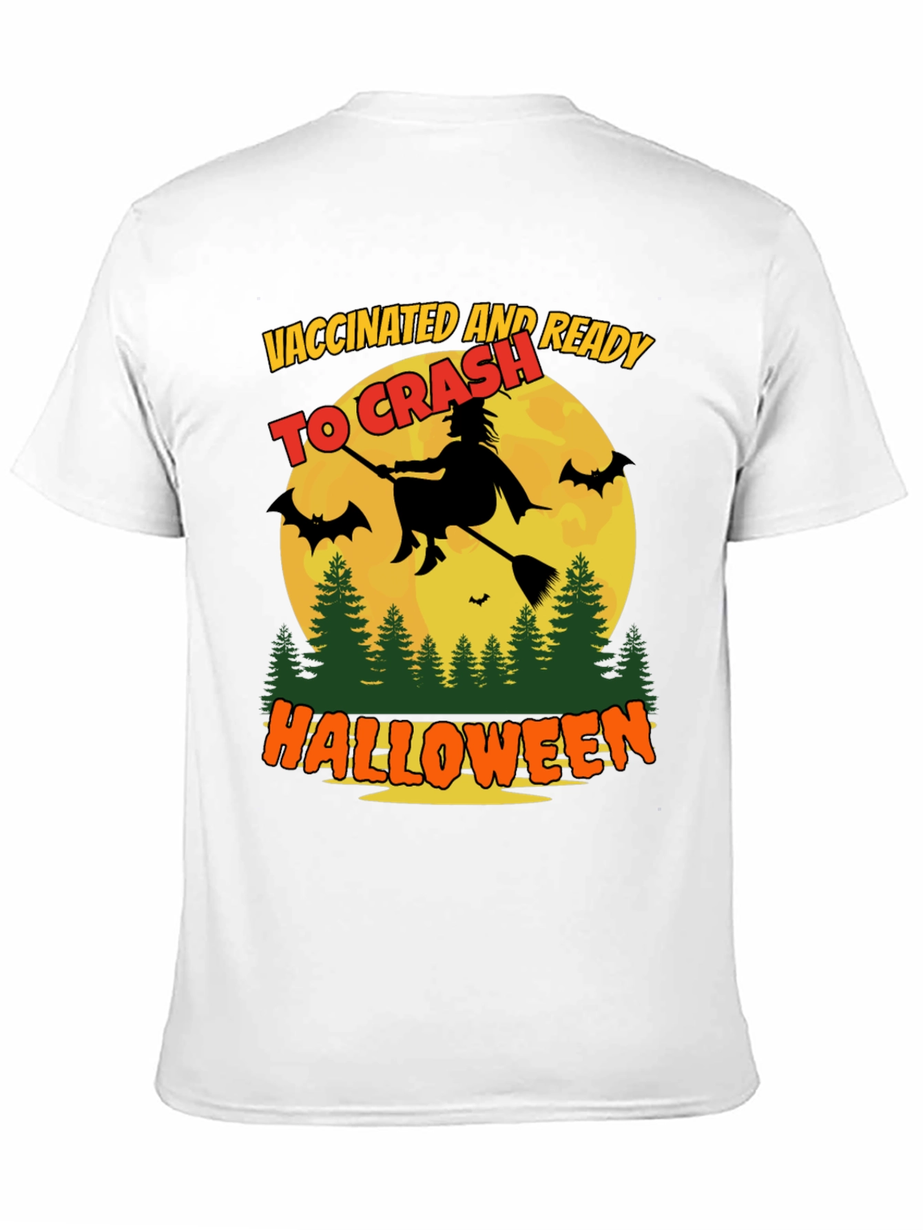 Vaccinated and Ready To Crash Halloween T-Shirt