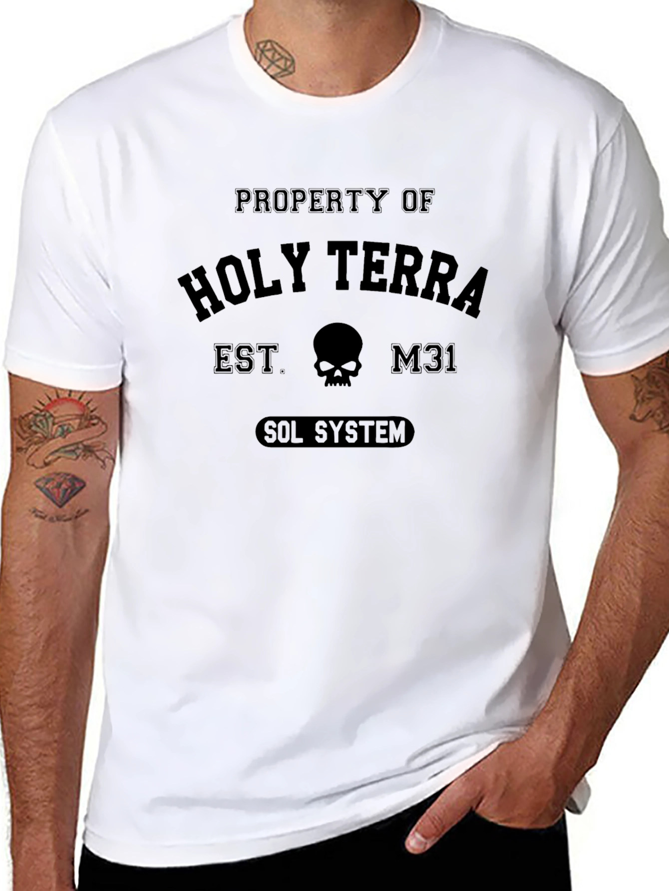 Holy Terra Est M31 Sol System Graphic T-Shirt