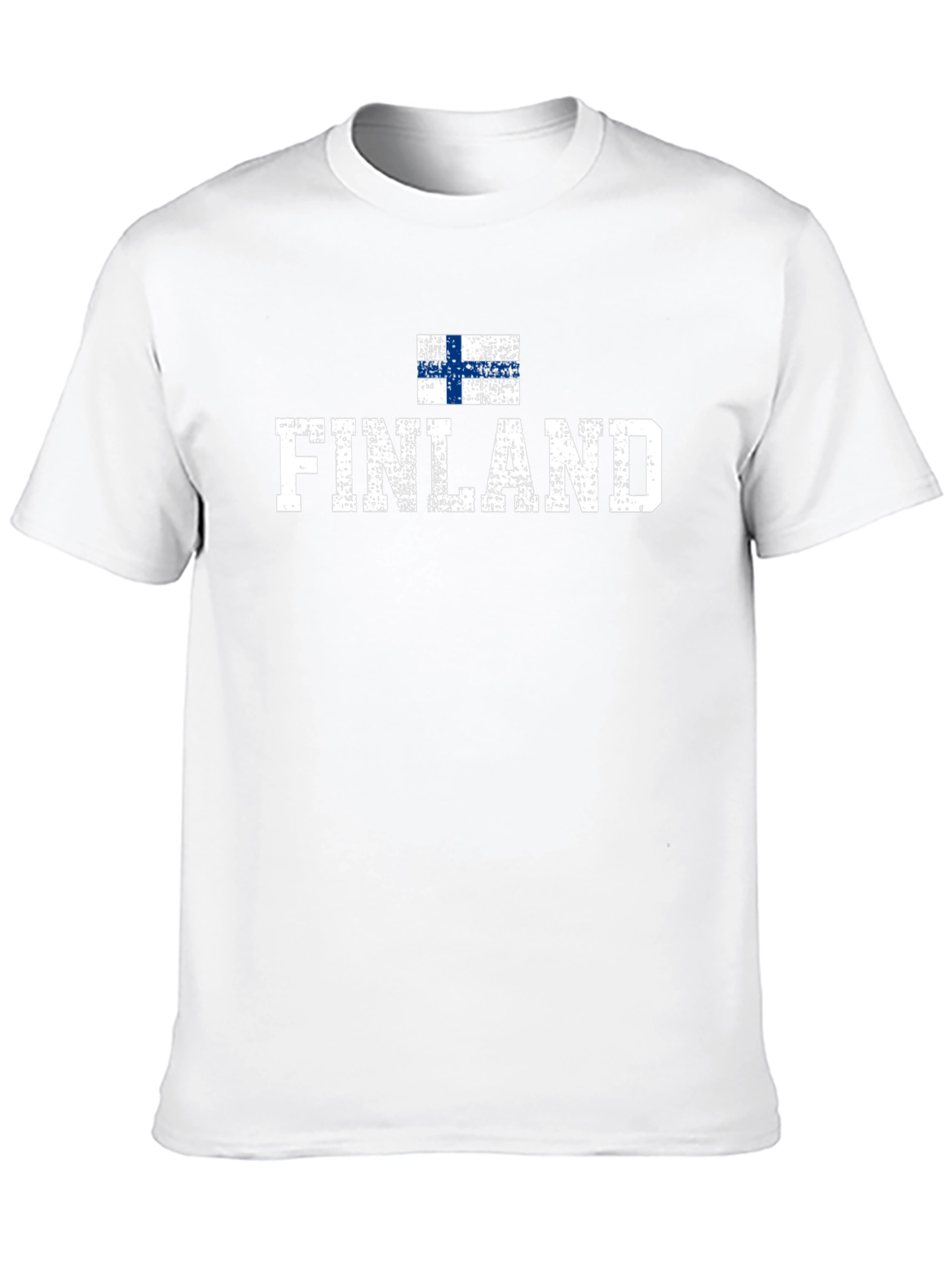 Finland Flag Graphic T-Shirt - Black
