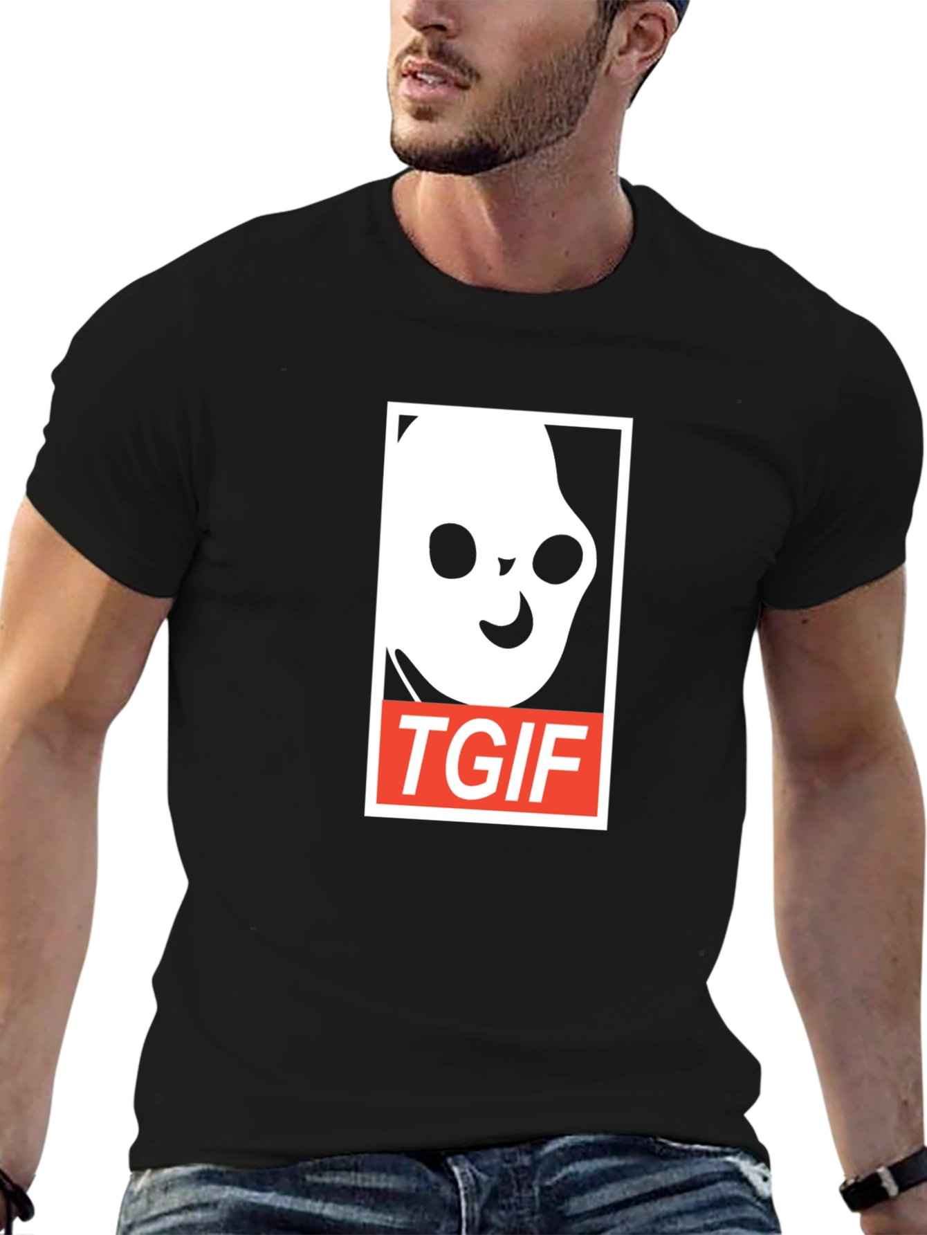 TGIF Ghost Graphic Tee - Soft Cotton Blend