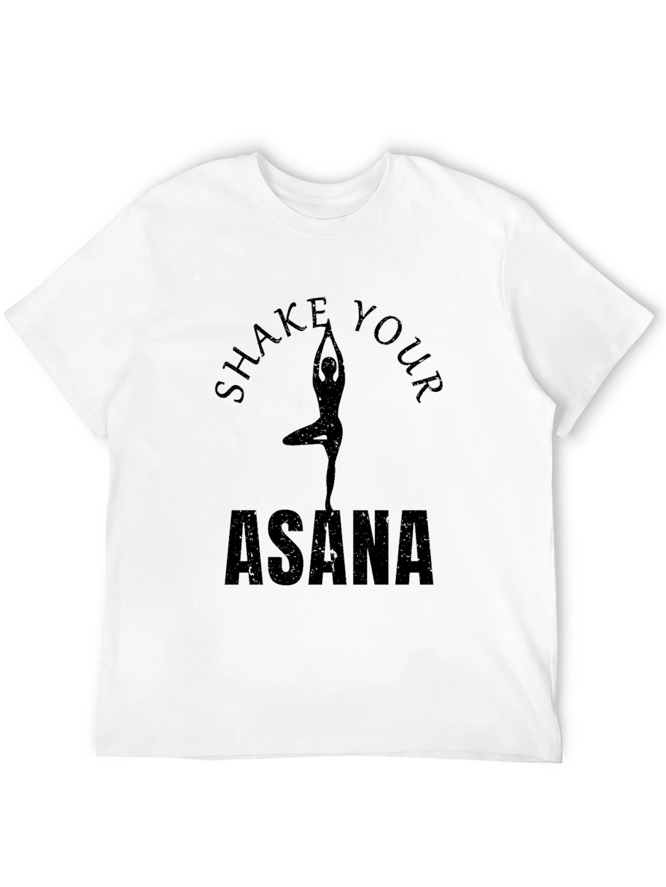 Shake Your Asana Black Yoga Graphic Tee