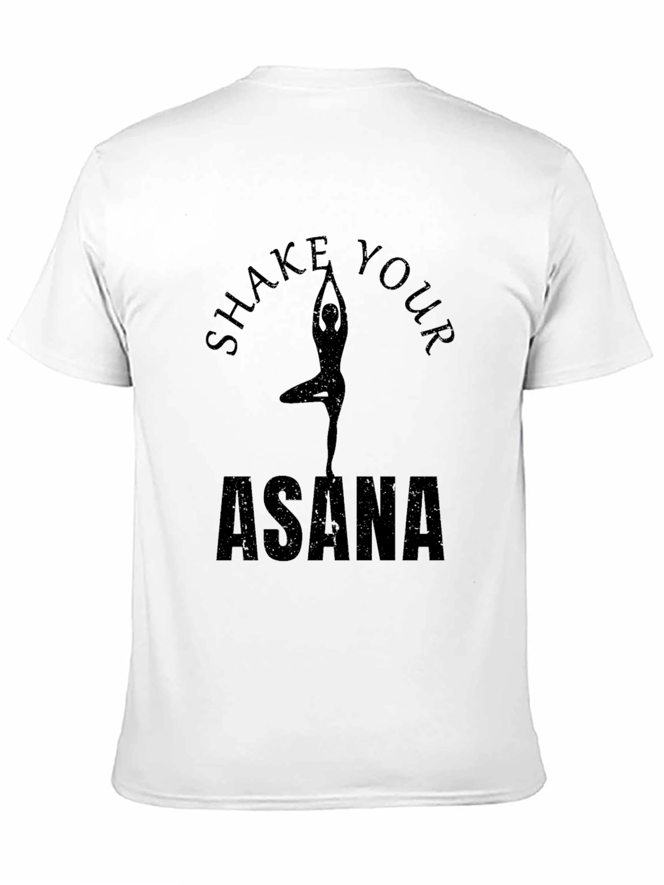 Shake Your Asana Black Yoga Graphic Tee